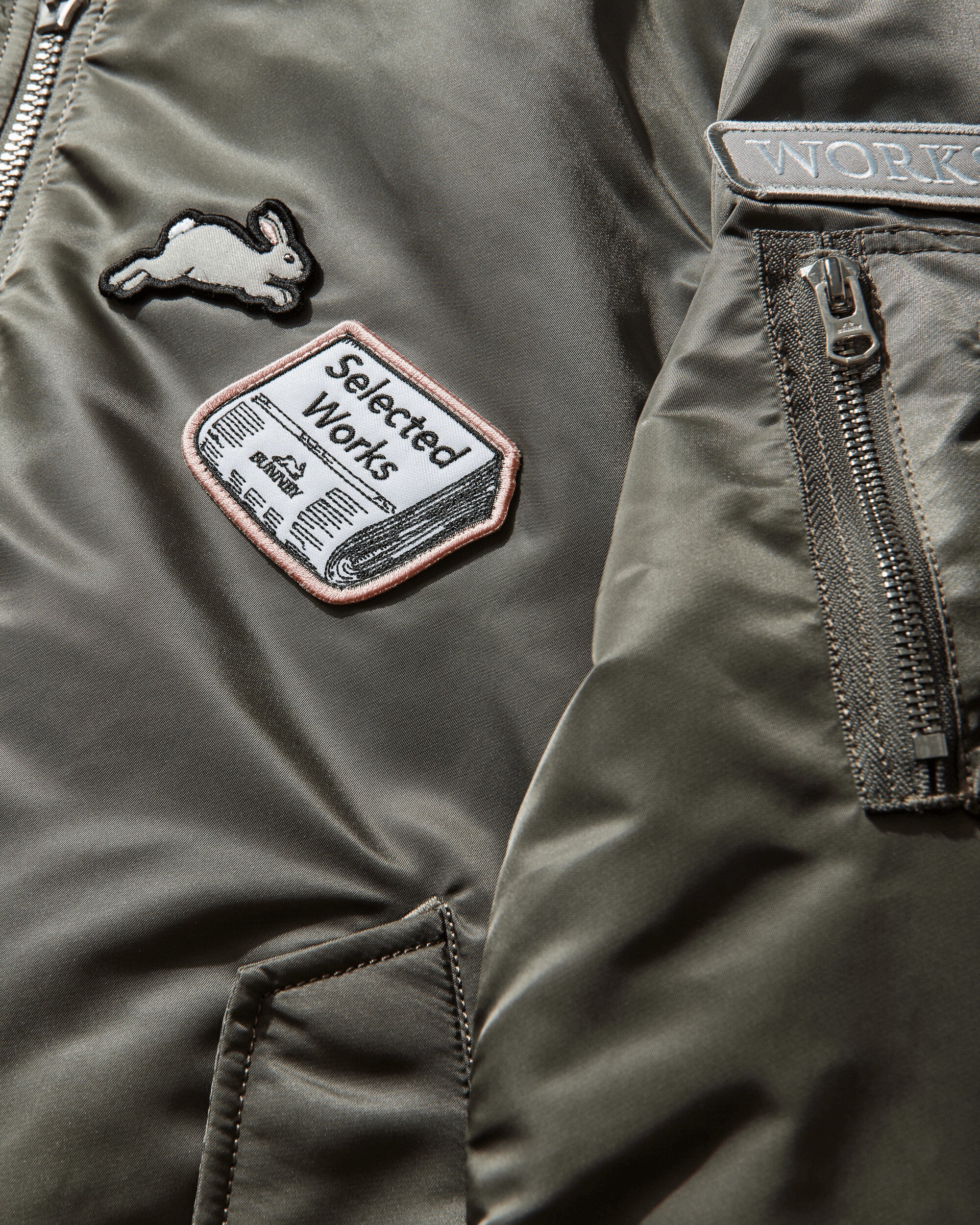 BUNNEY MA-1 Bomber Jacket Vintage Green - Image 6
