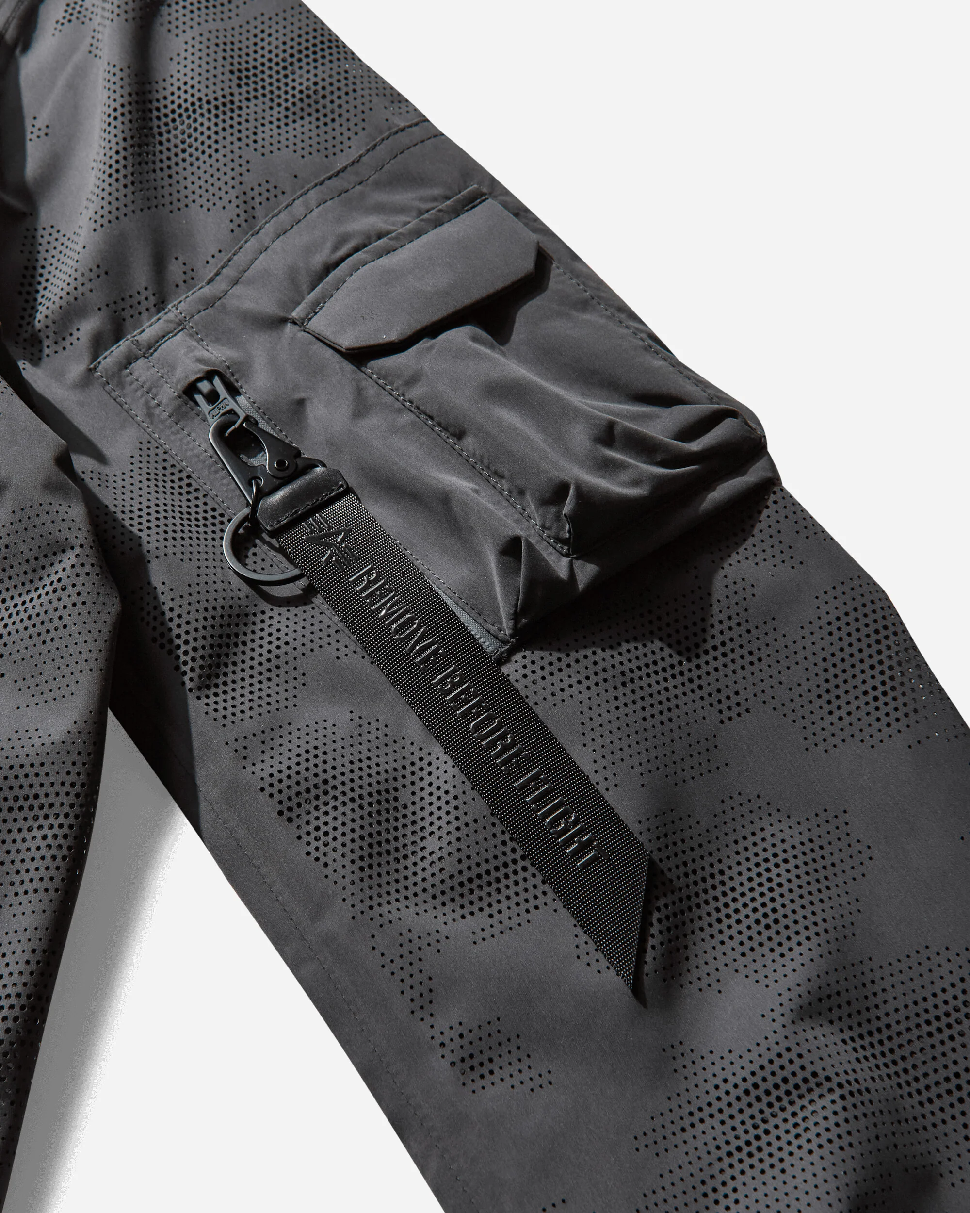 Men's UV L-2B Laser Cut Flight Jacket Charcoal - Image 3