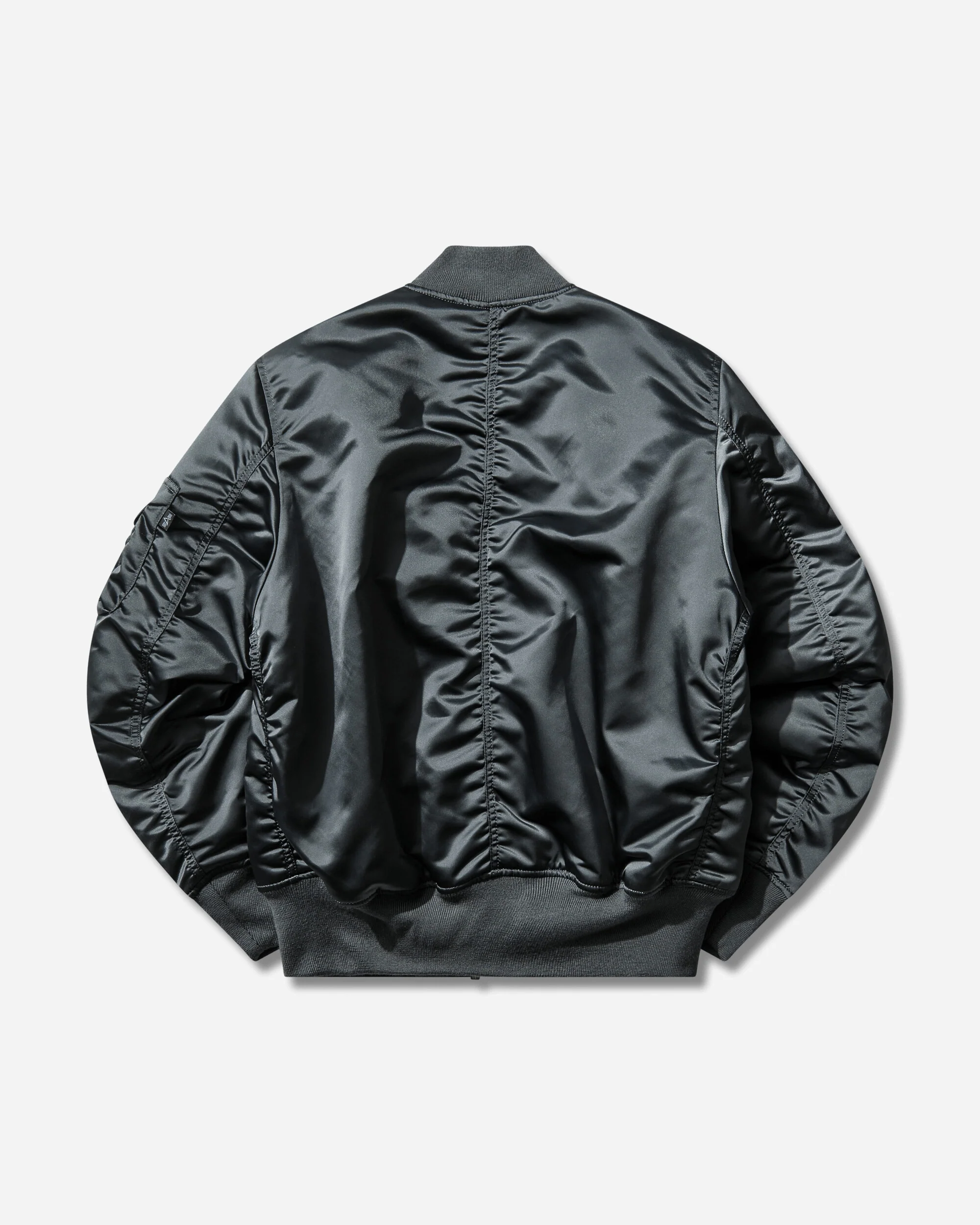 Men's MA-1 Base Flight Bomber Jacket Denim Blue - Image 2