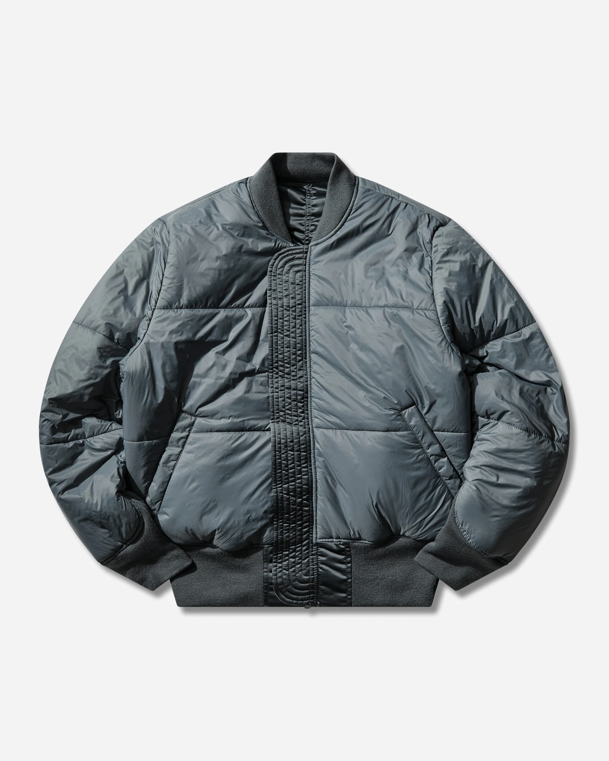 Men's MA-1 Base Flight Bomber Jacket Denim Blue - Image 3