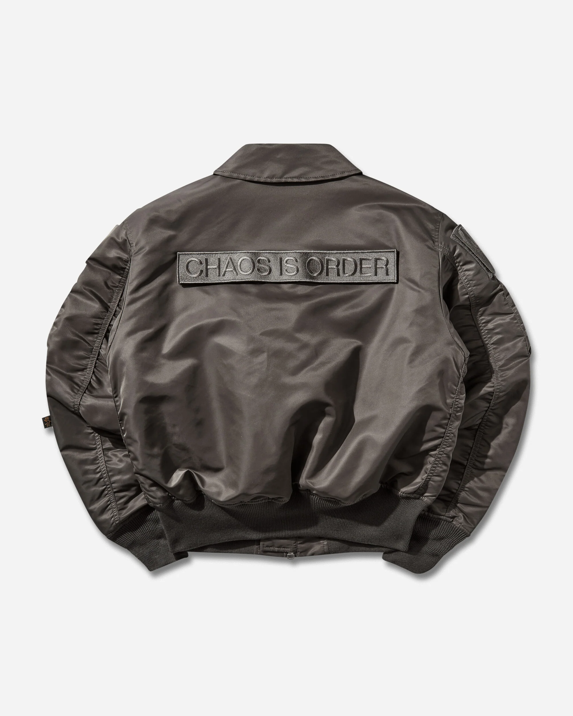 Slam Jam CWU-45 Heritage Bomber Jacket Rep Grey - Image 2