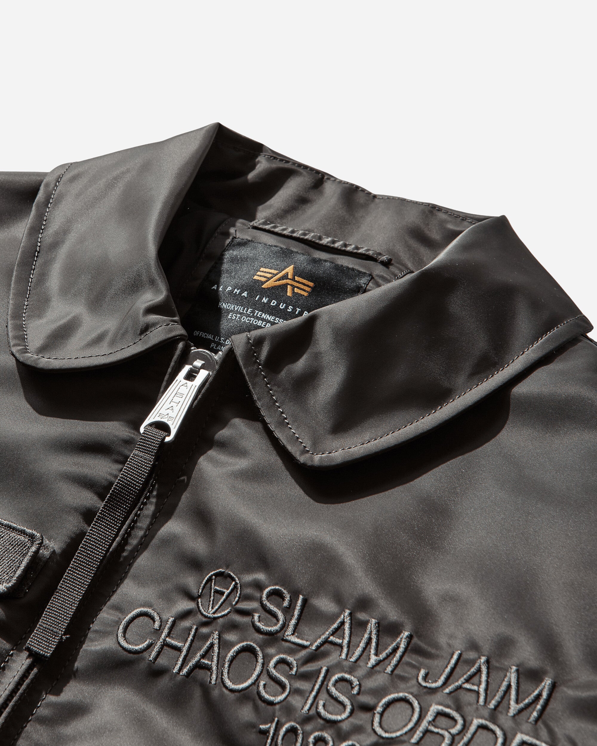 Slam Jam CWU-45 Heritage Bomber Jacket Rep Grey - Image 6