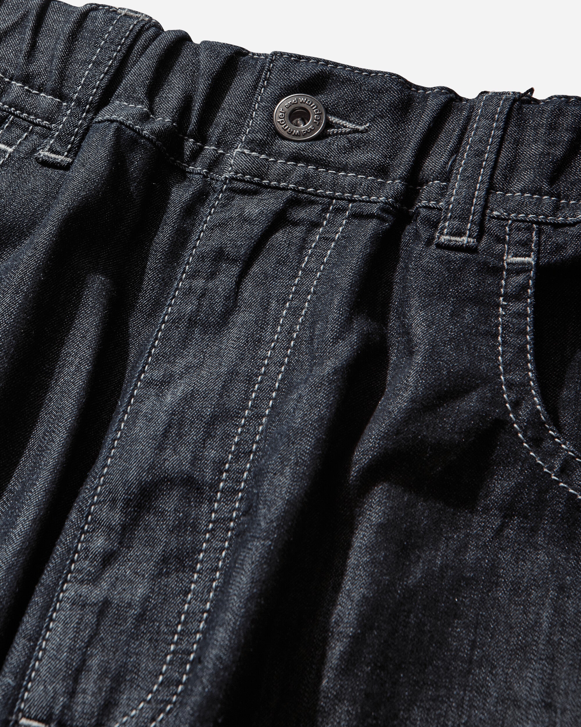 Men's Dry Easy Denim Wide Pants Navy - Image 3