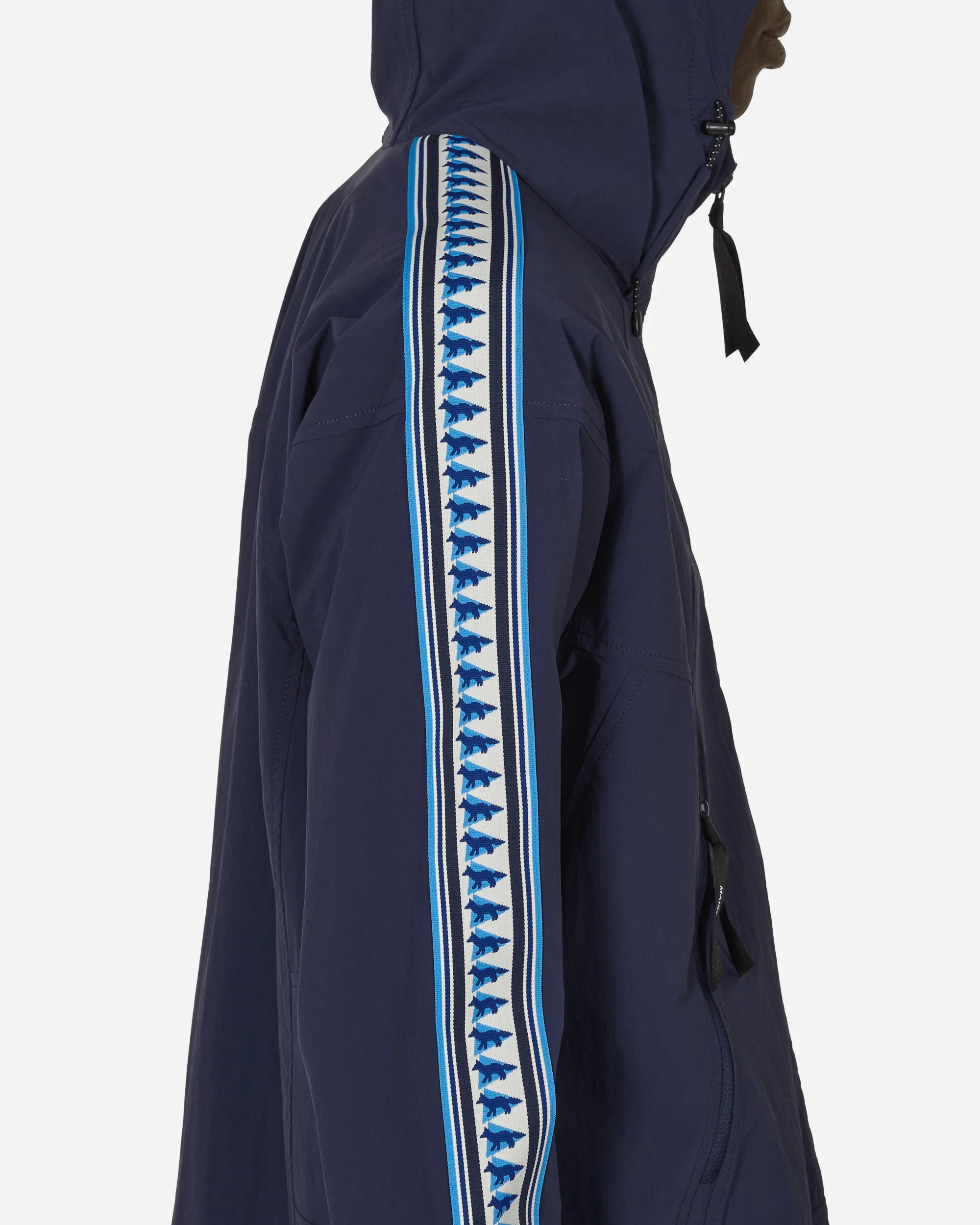 Maison Kitsuné Trak Hoodie Navy - Image 5