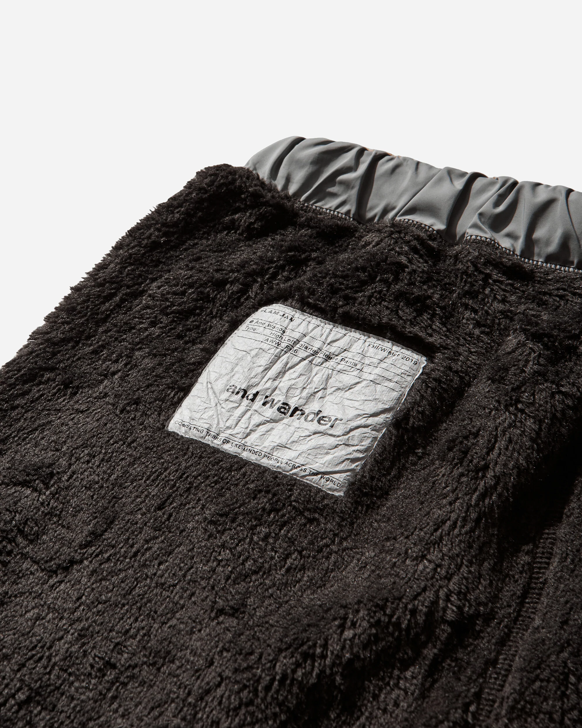 Slam Jam High Loft Polartec Fleece Pants Black - Image 4