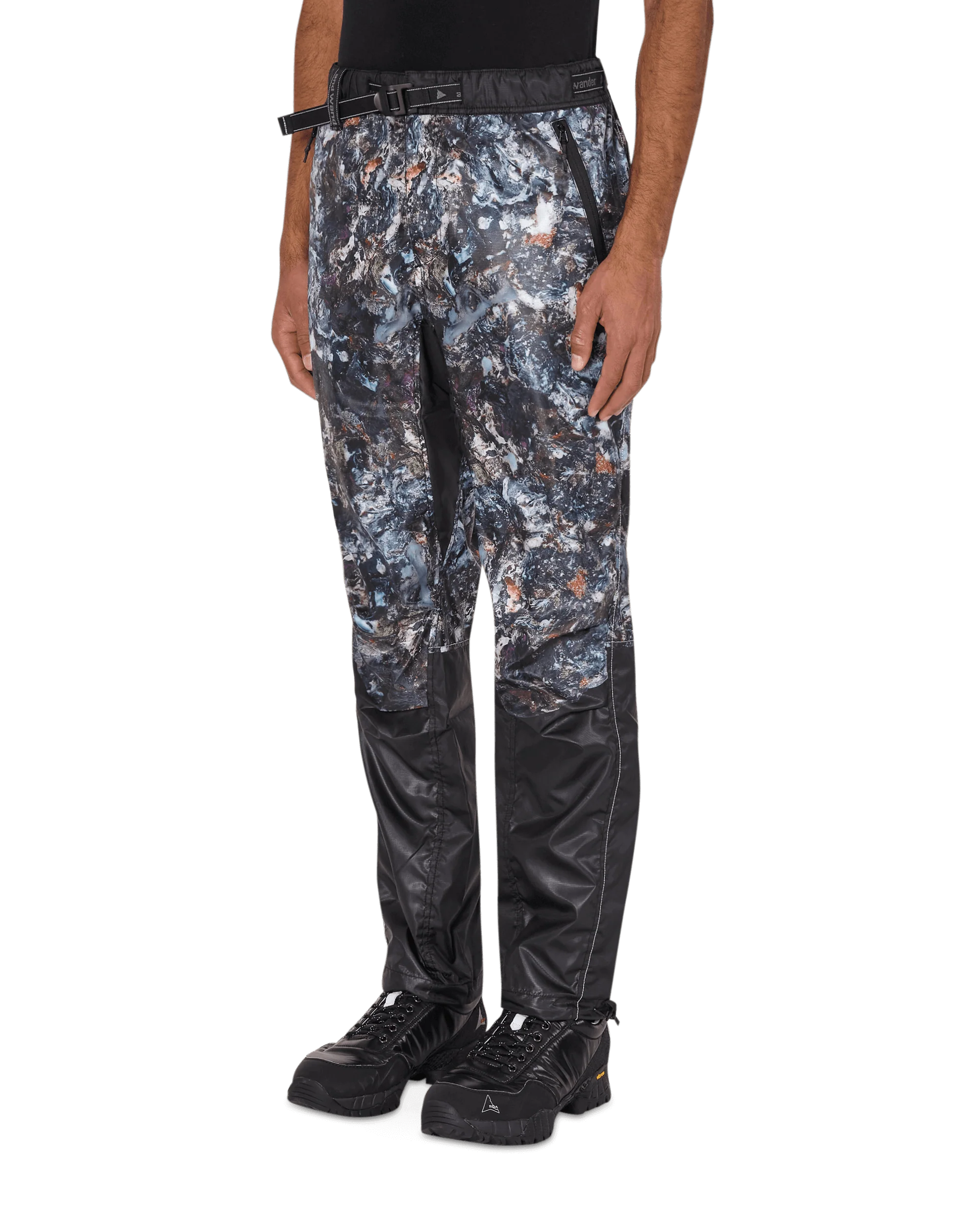 Stone Printed Ripstop Pants Black - Image 3