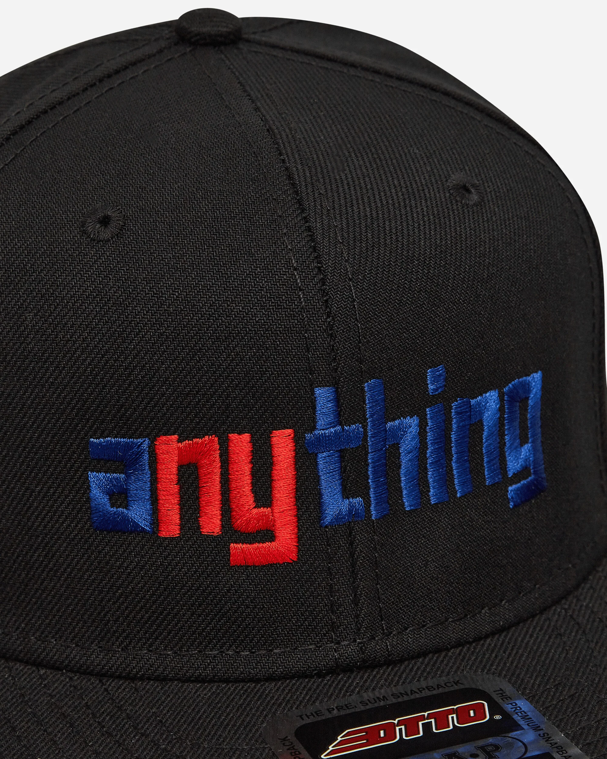 Speedball Logo Flat Brim Hat Black - Image 6