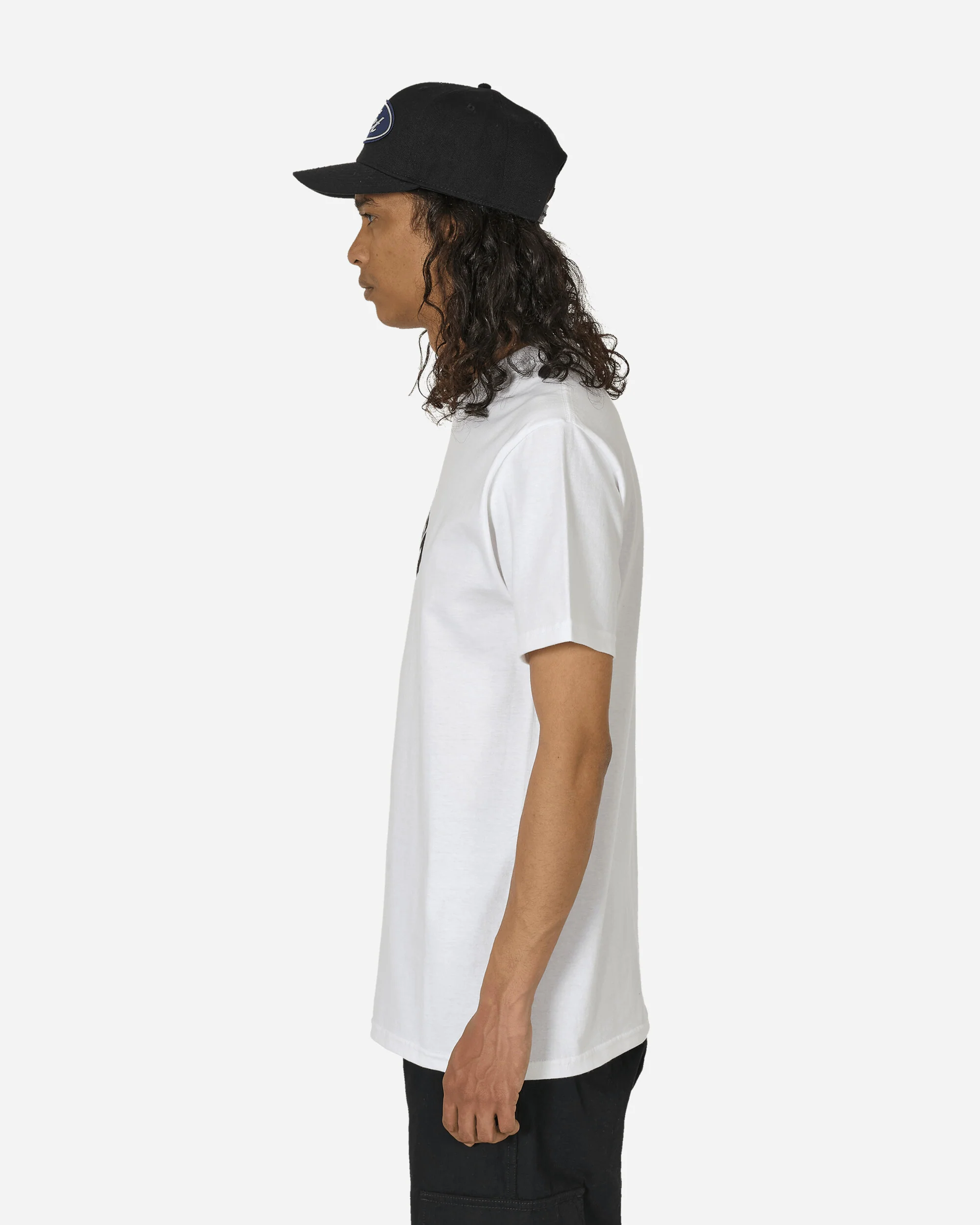 Curved Logo T-Shirt White / Black - Image 2