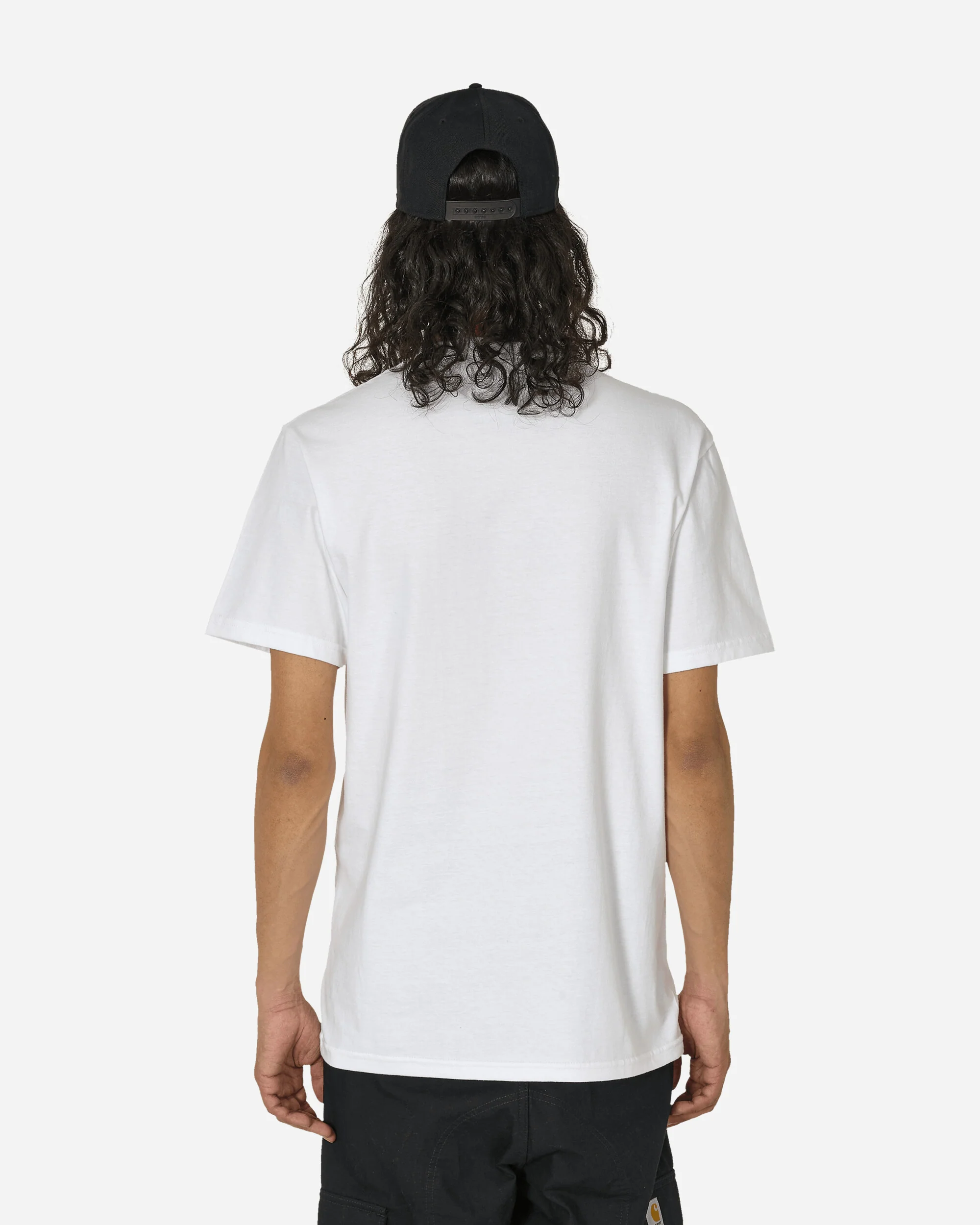 Curved Logo T-Shirt White / Black - Image 3