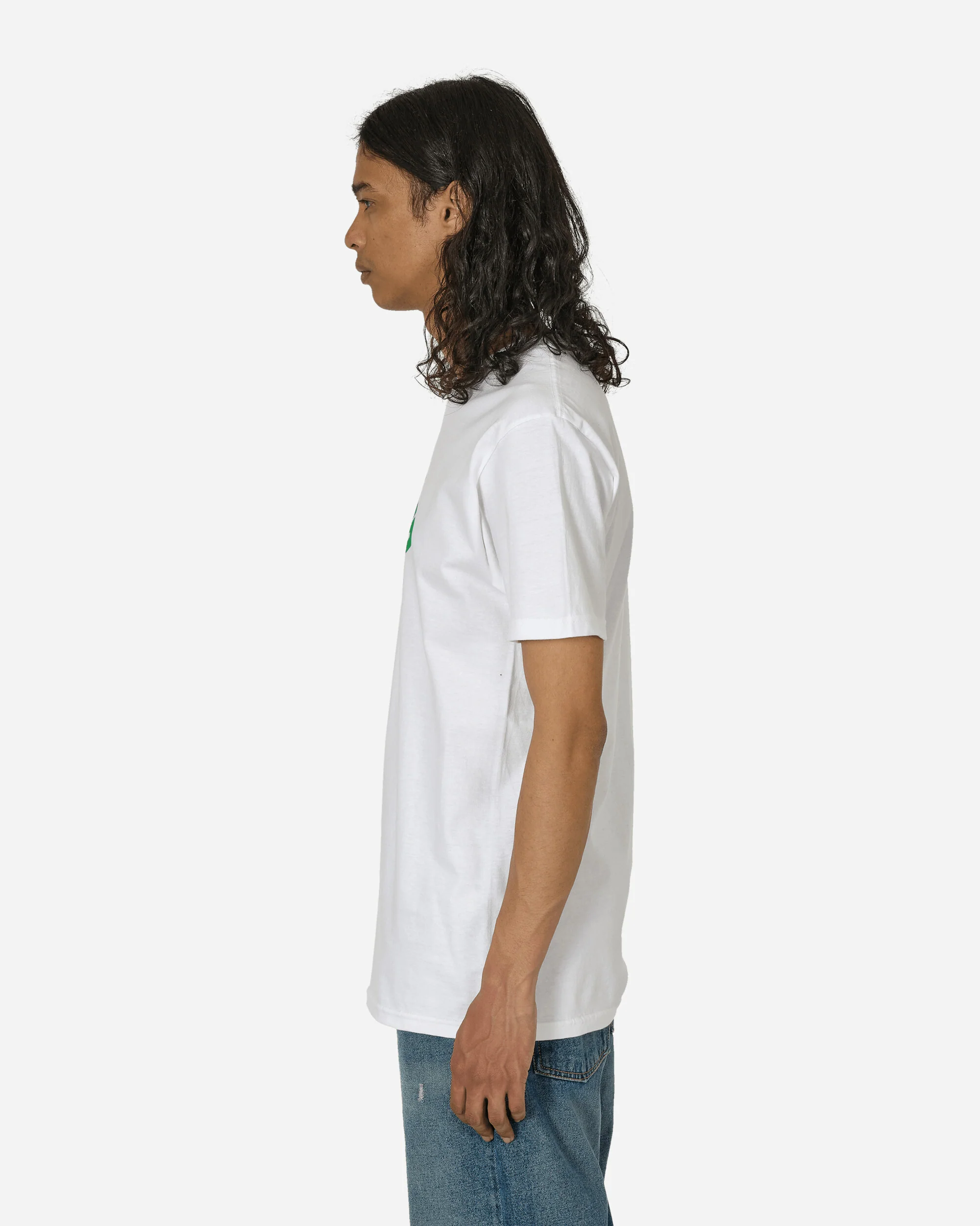 Curved Logo T-Shirt White / Green - Image 2