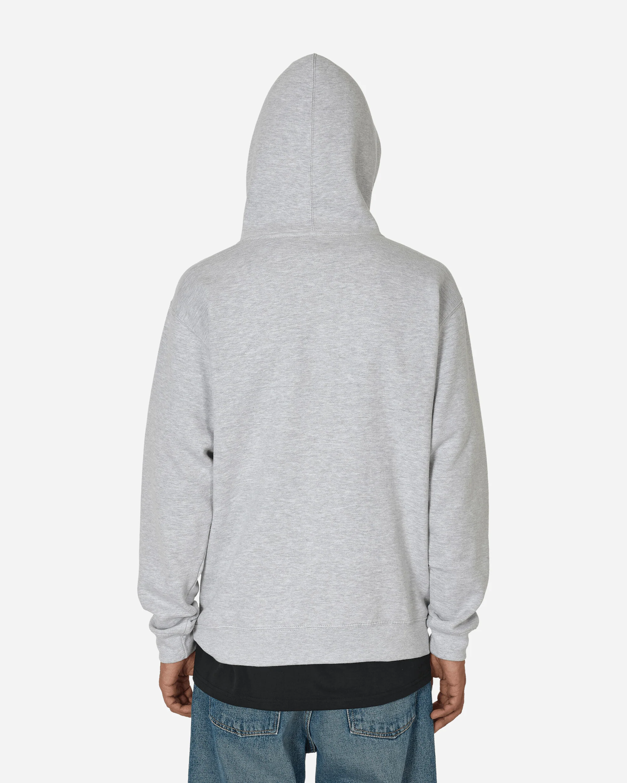 Curved Logo Hoodie Heather Grey - Image 3