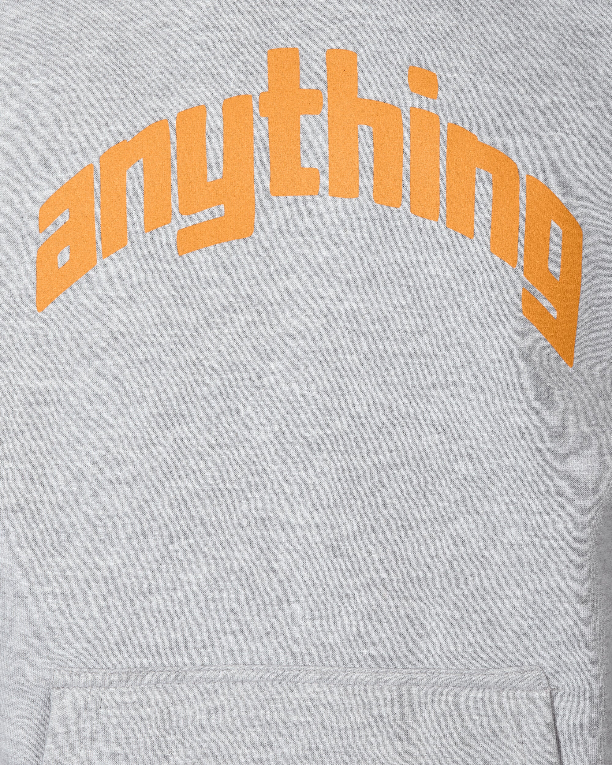 Curved Logo Hoodie Heather Grey - Image 5