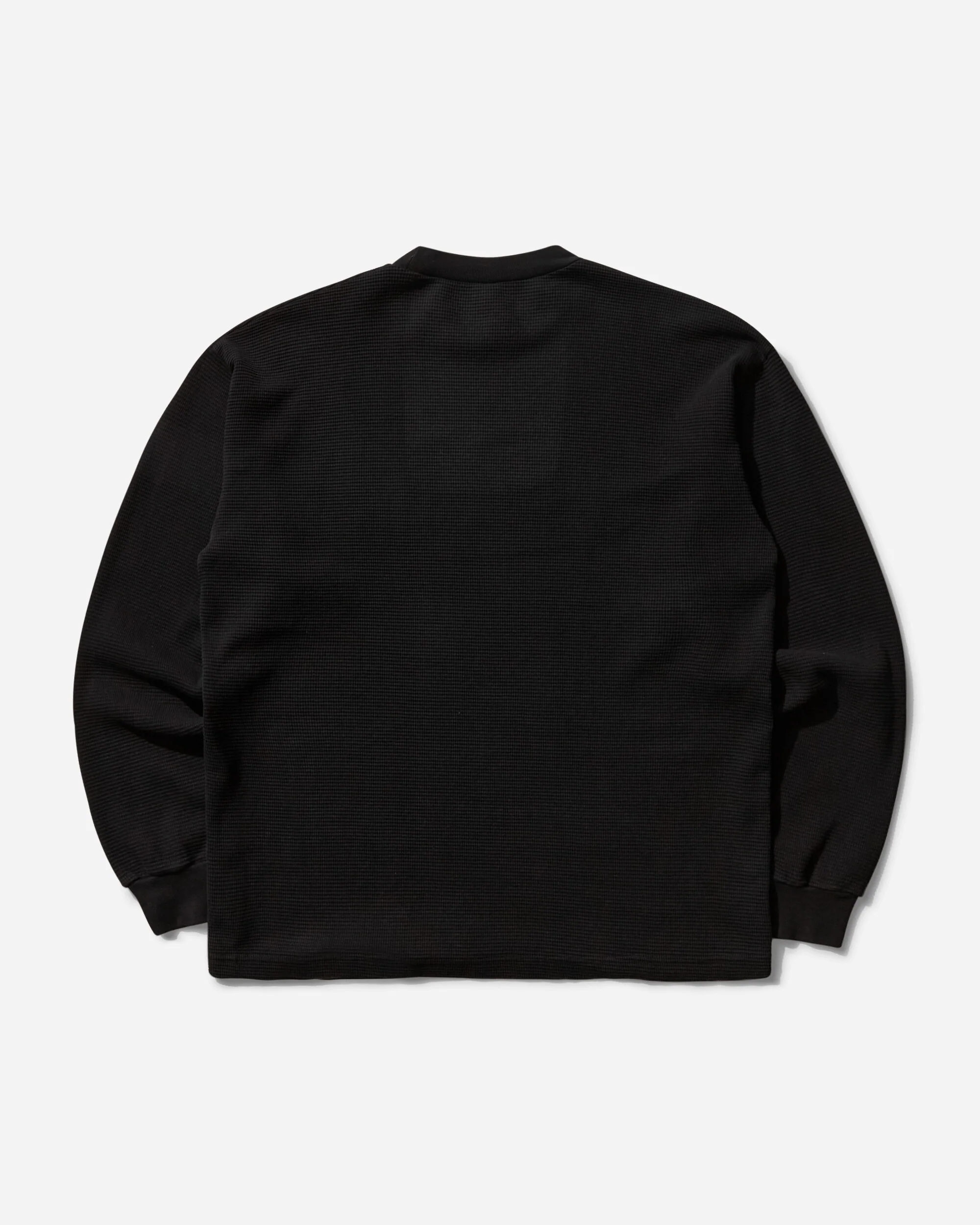 Men's Midtown Logo Waffle Knit Top Black - Image 2