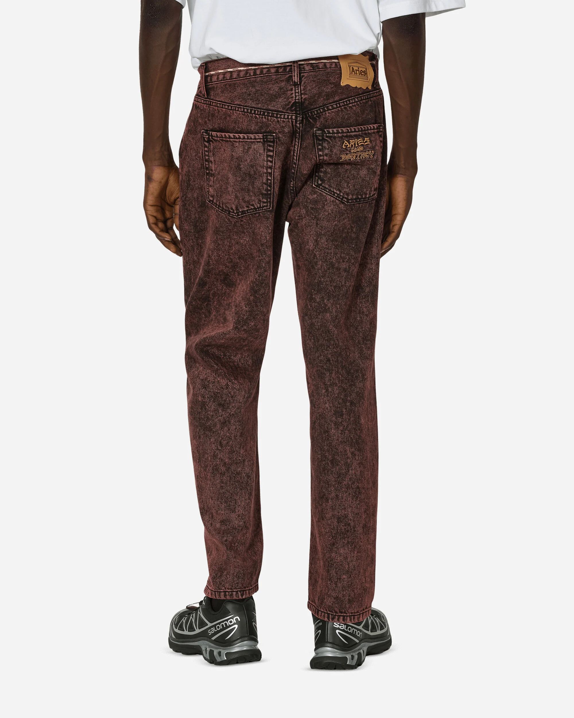 Acid Wash Lily Jeans Red - Image 3