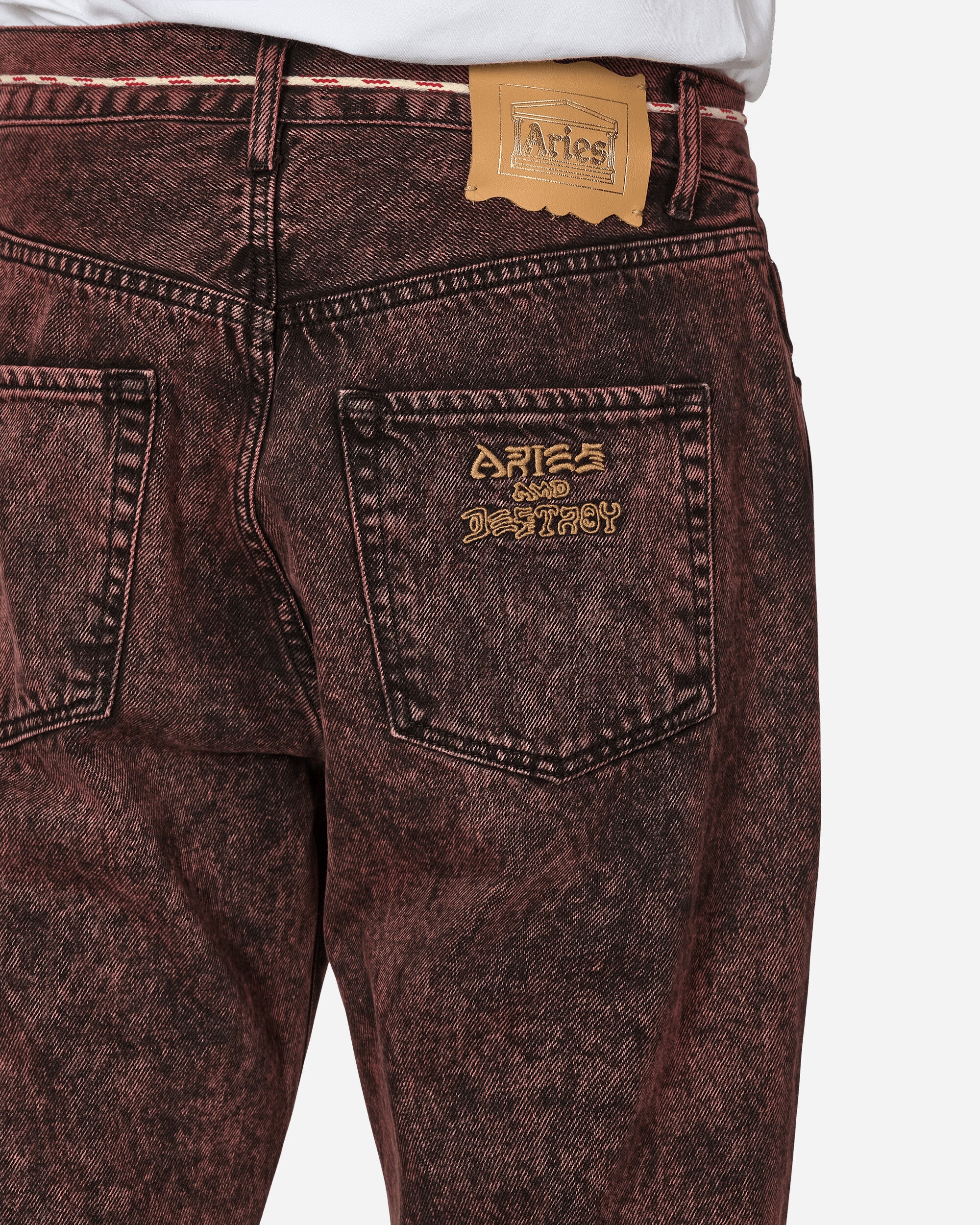Acid Wash Lily Jeans Red - Image 5