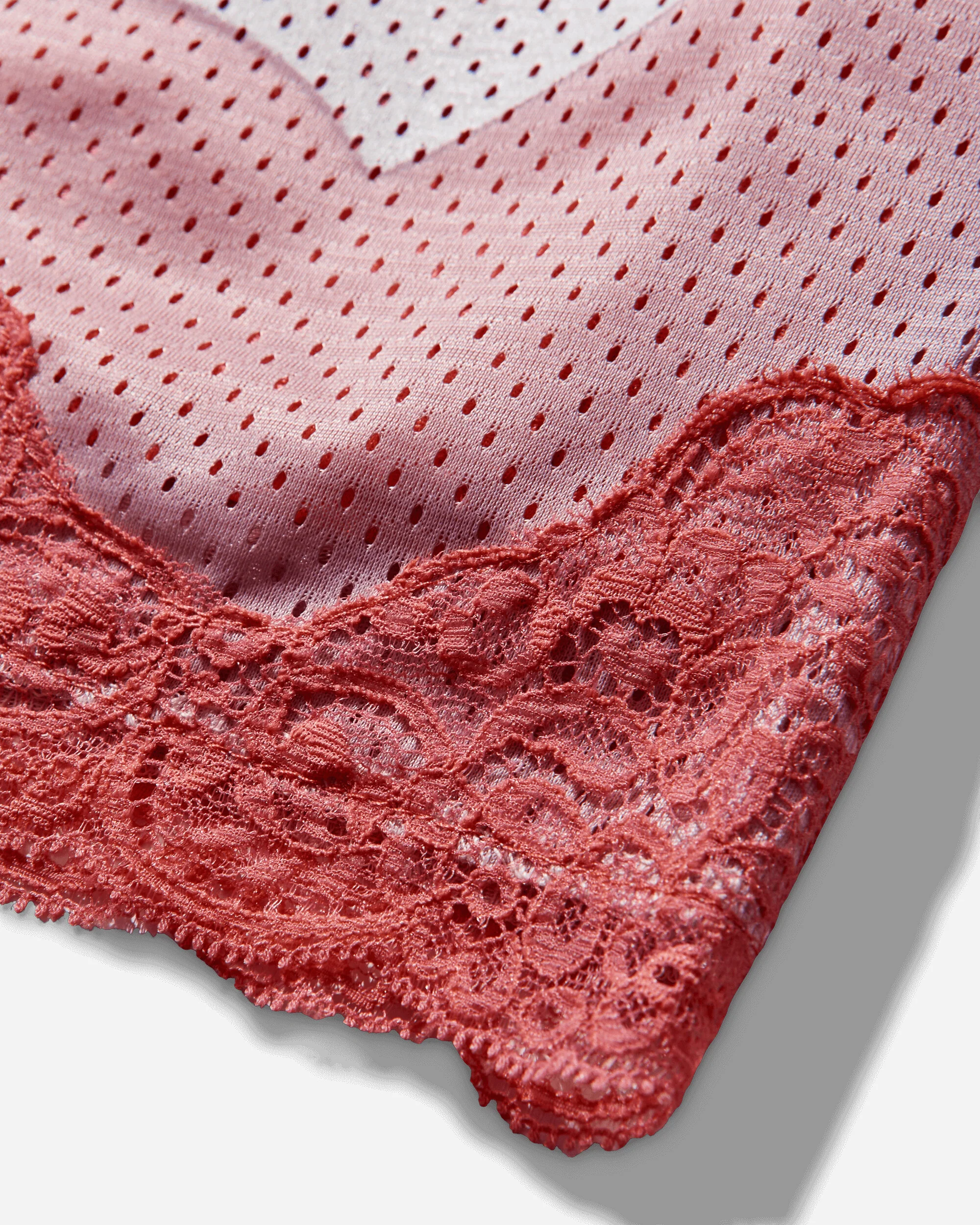 Gothic Lace Airtex Shorts Pink - Image 4