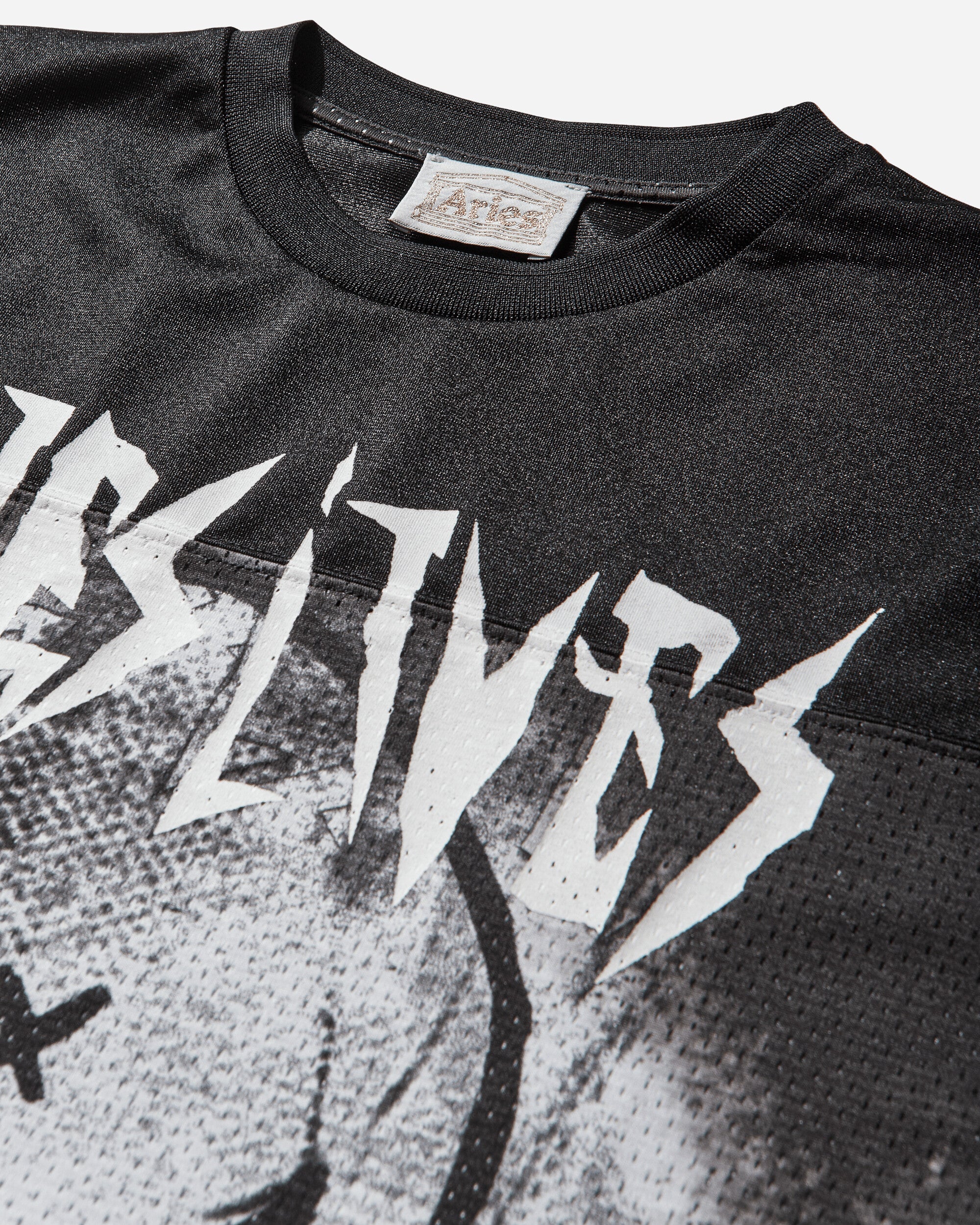 Metal Airtex Longsleeve T-Shirt Black - Image 3