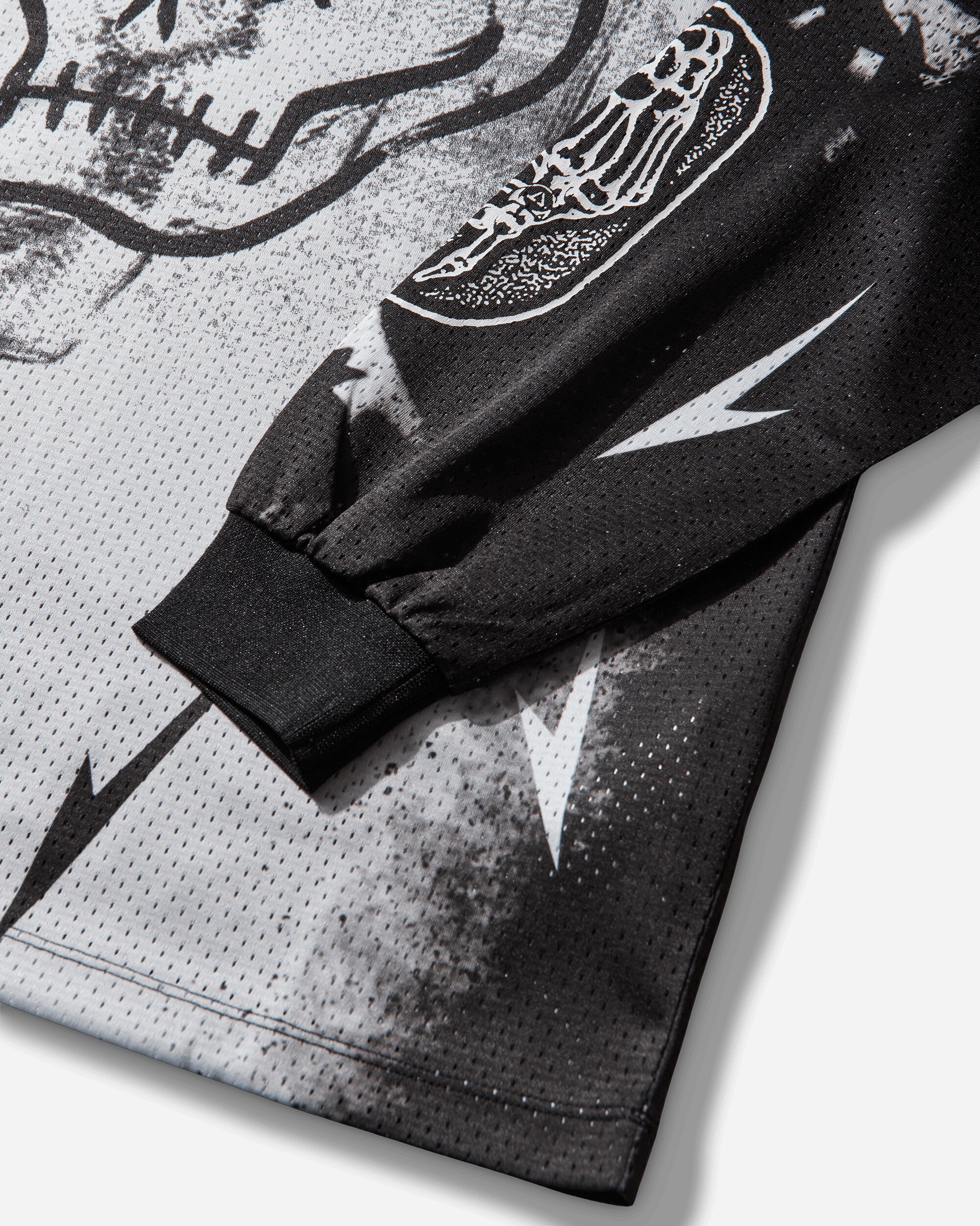 Metal Airtex Longsleeve T-Shirt Black - Image 4