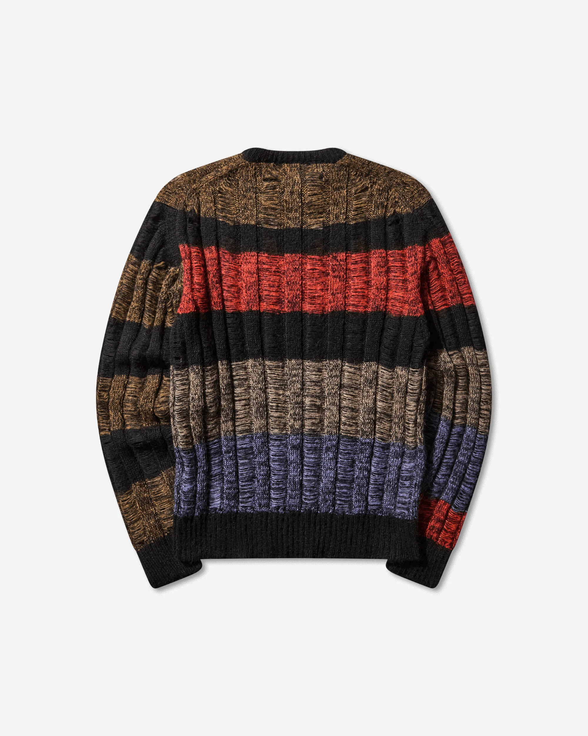 Mohair Cable Stripe Sweater Multicolor - Image 2