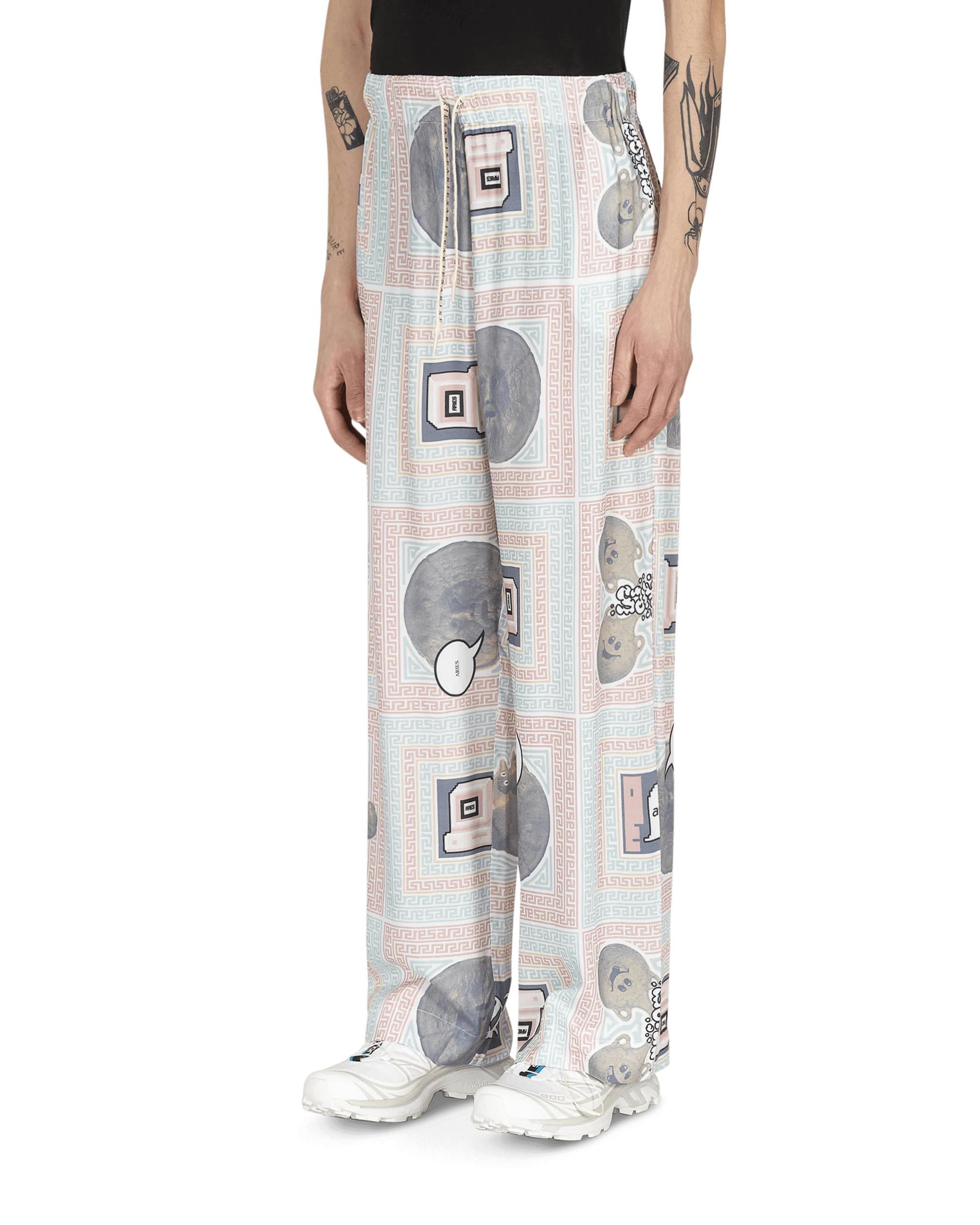 Scarf Print Pijama Pants Multicolor - Image 3