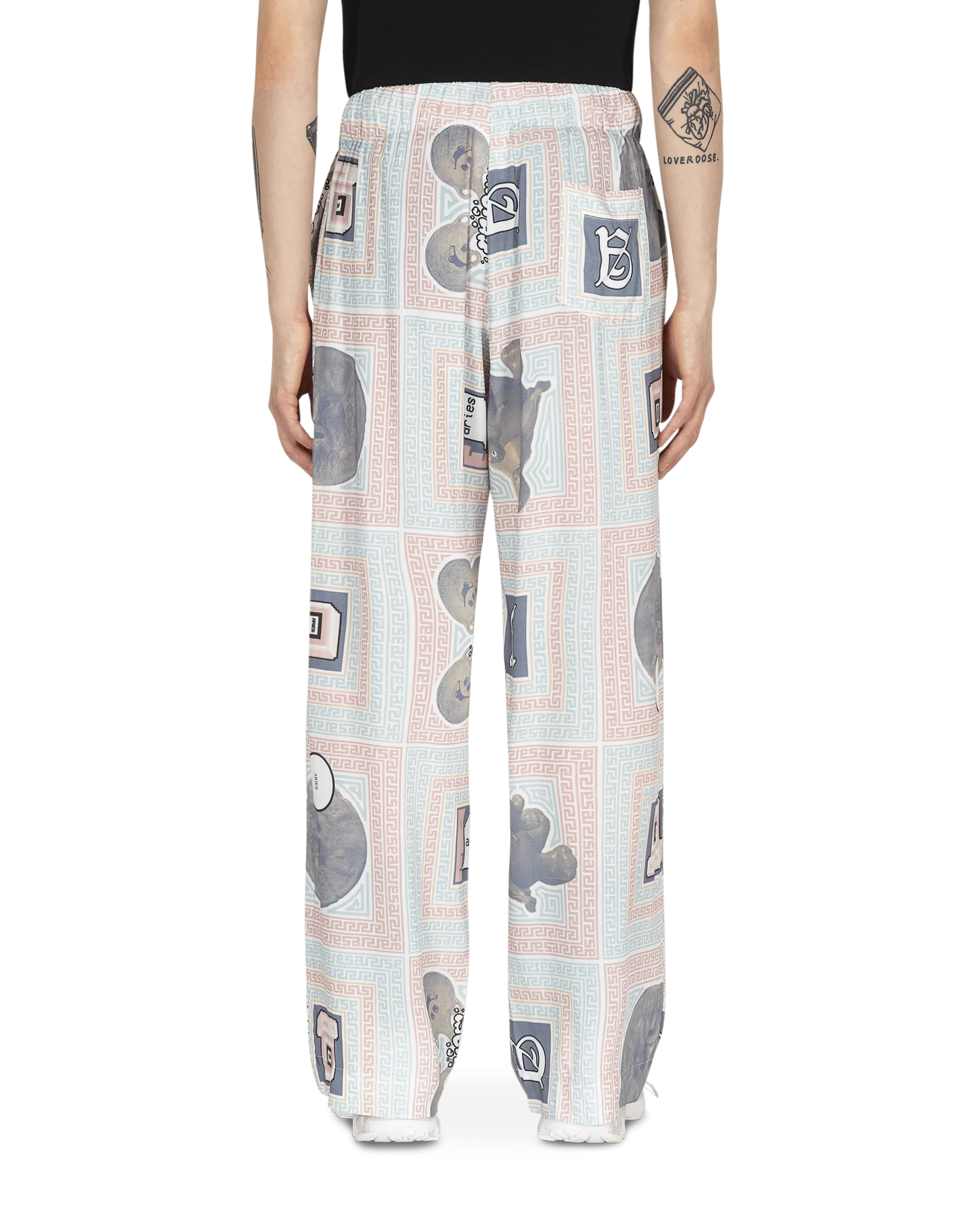 Scarf Print Pijama Pants Multicolor - Image 4