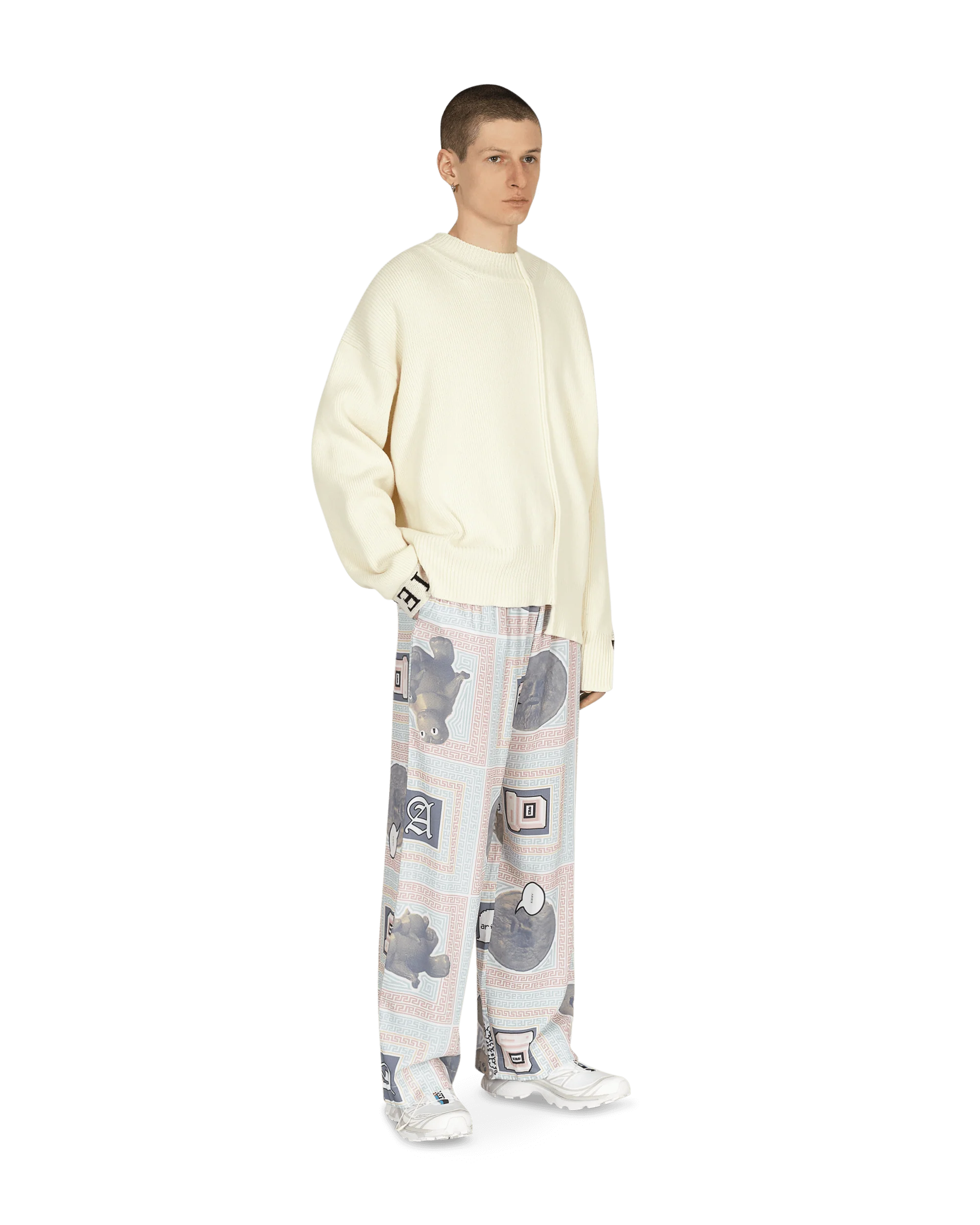 Scarf Print Pijama Pants Multicolor - Image 5