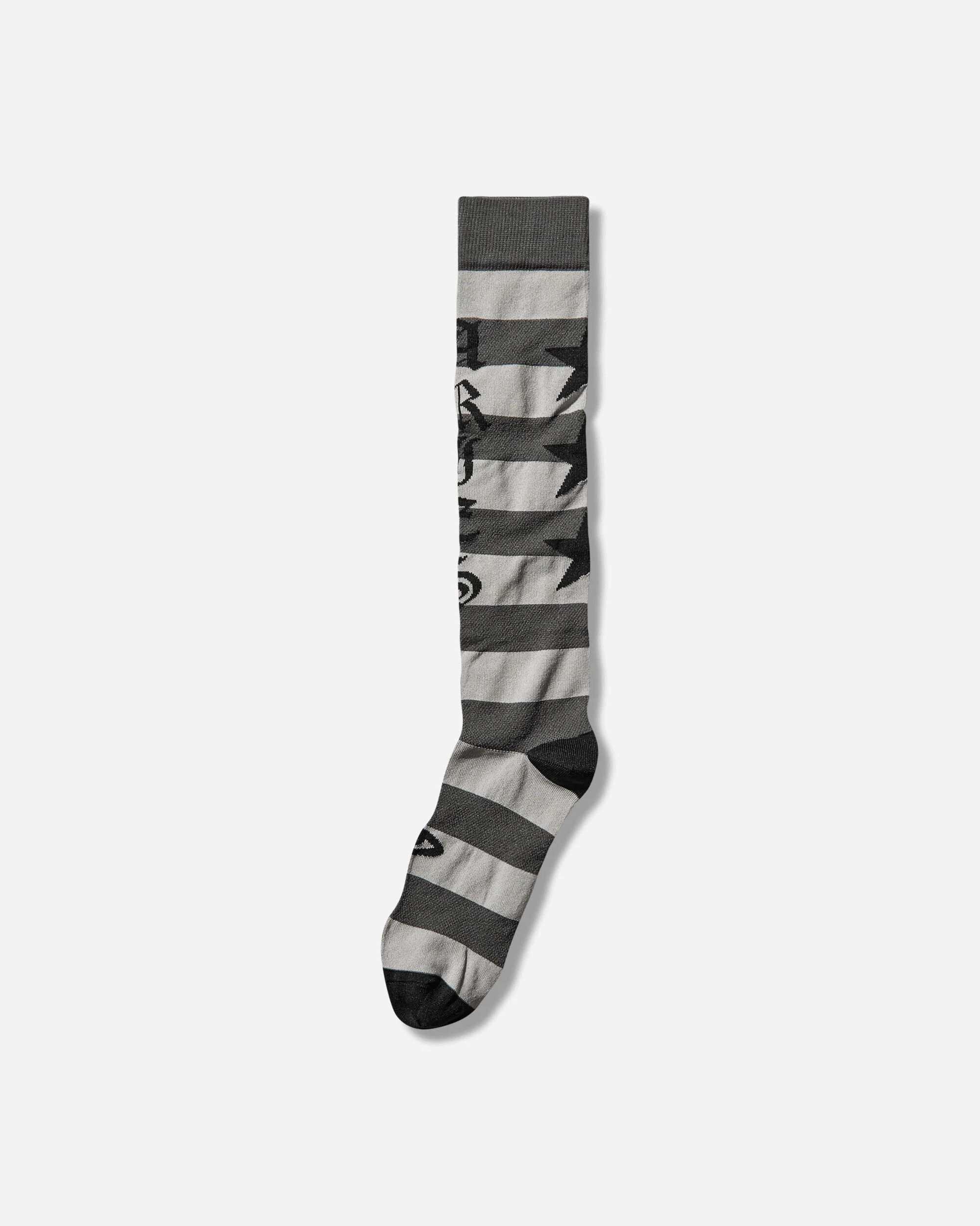 Stripey Knee High Socks Black - Image 2
