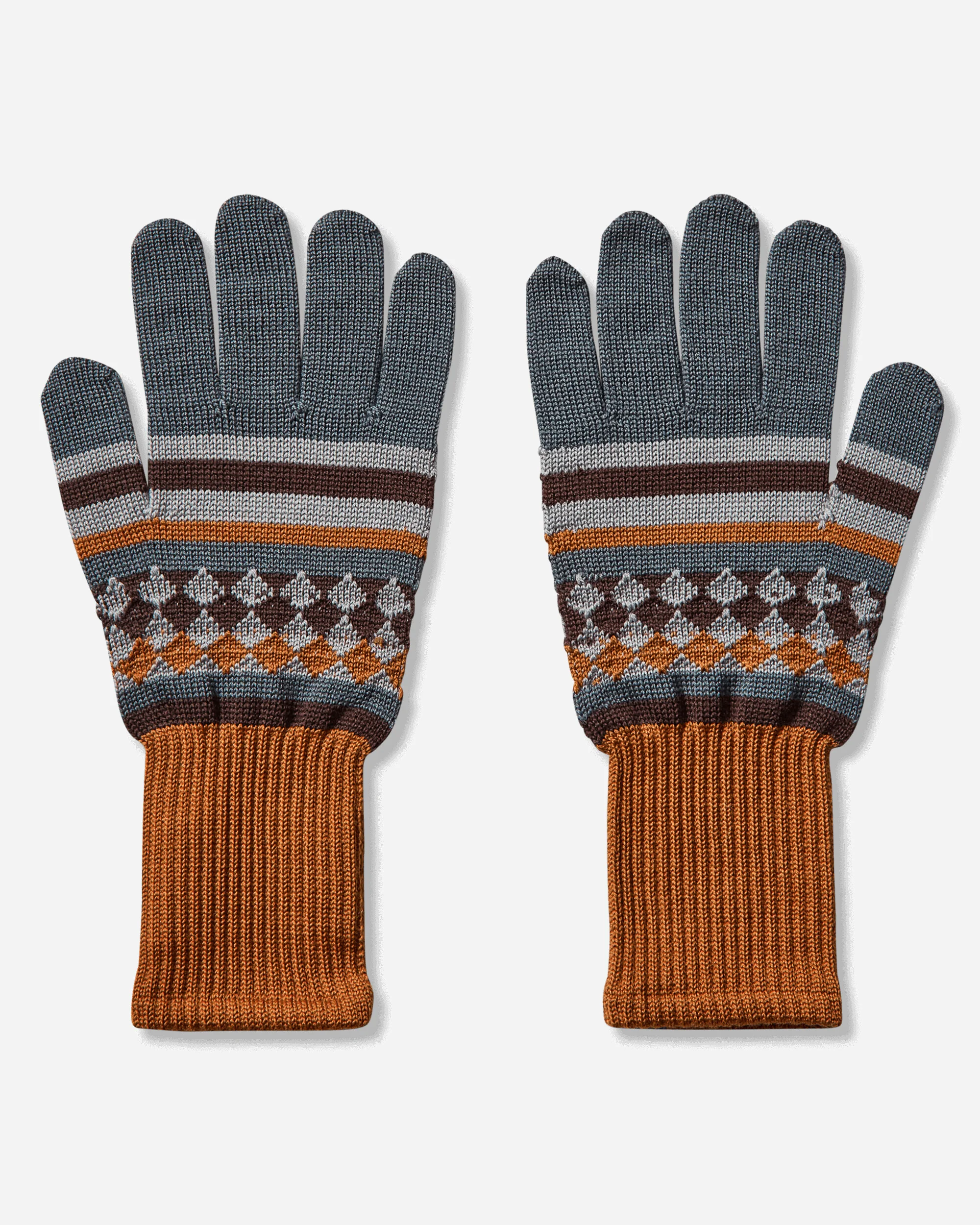 Novalis Aquifolia Knit Gloves Mist / Rust - Image 3