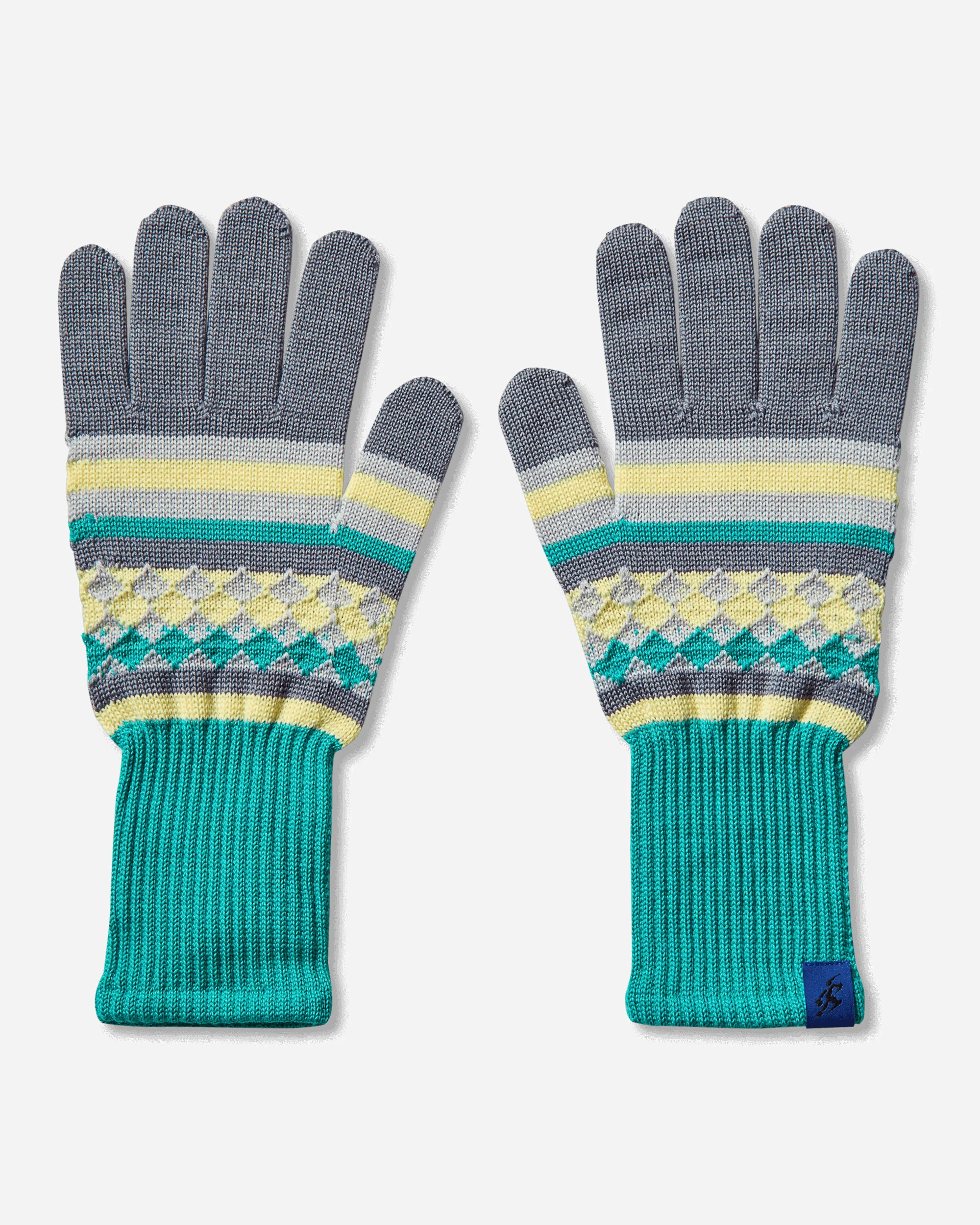 Novalis Aquifolia Knit Gloves Blue Haze / Lemon - Image 2
