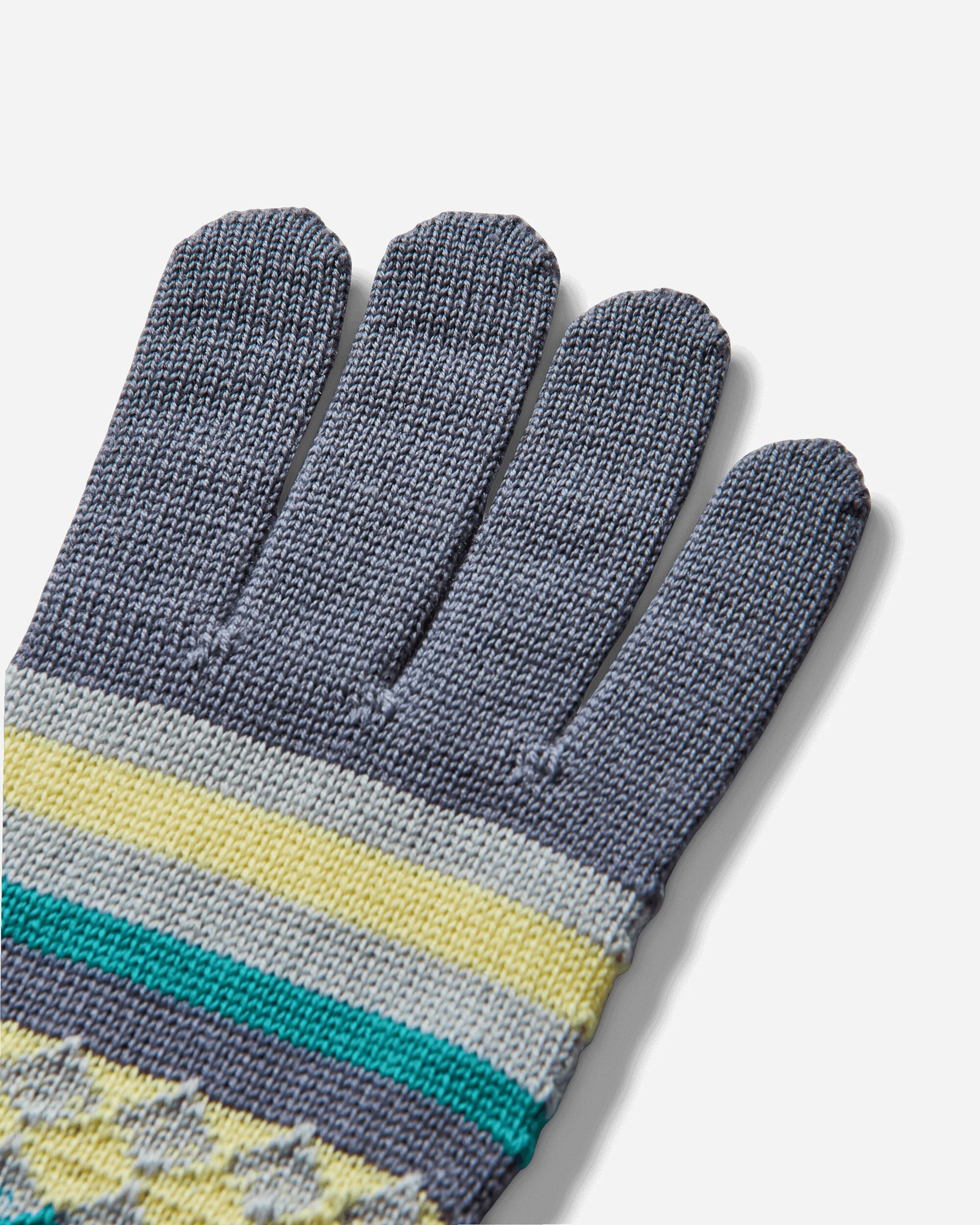 Novalis Aquifolia Knit Gloves Blue Haze / Lemon - Image 5