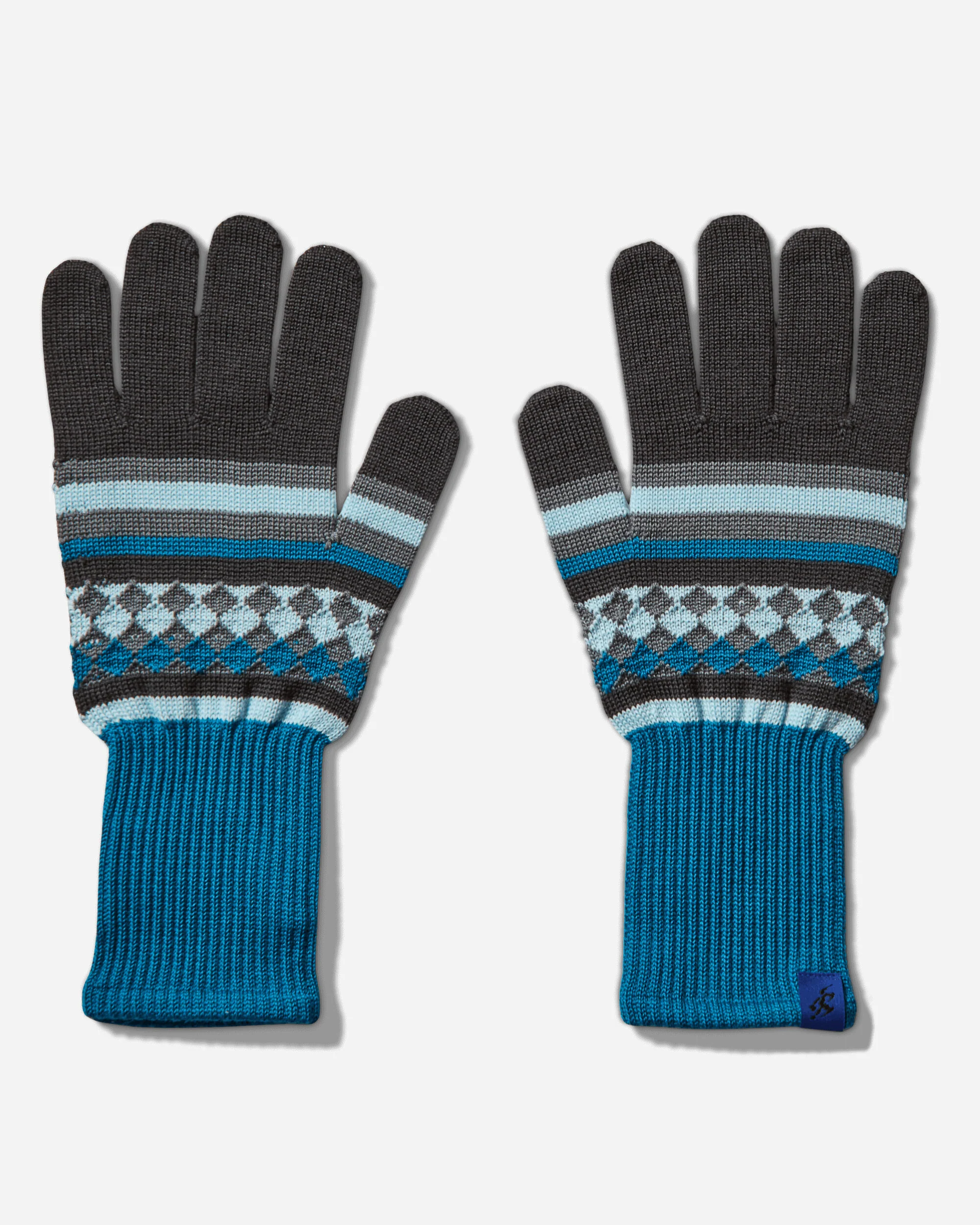 Novalis Aquifolia Knit Gloves Anchor Grey / Sky - Image 2