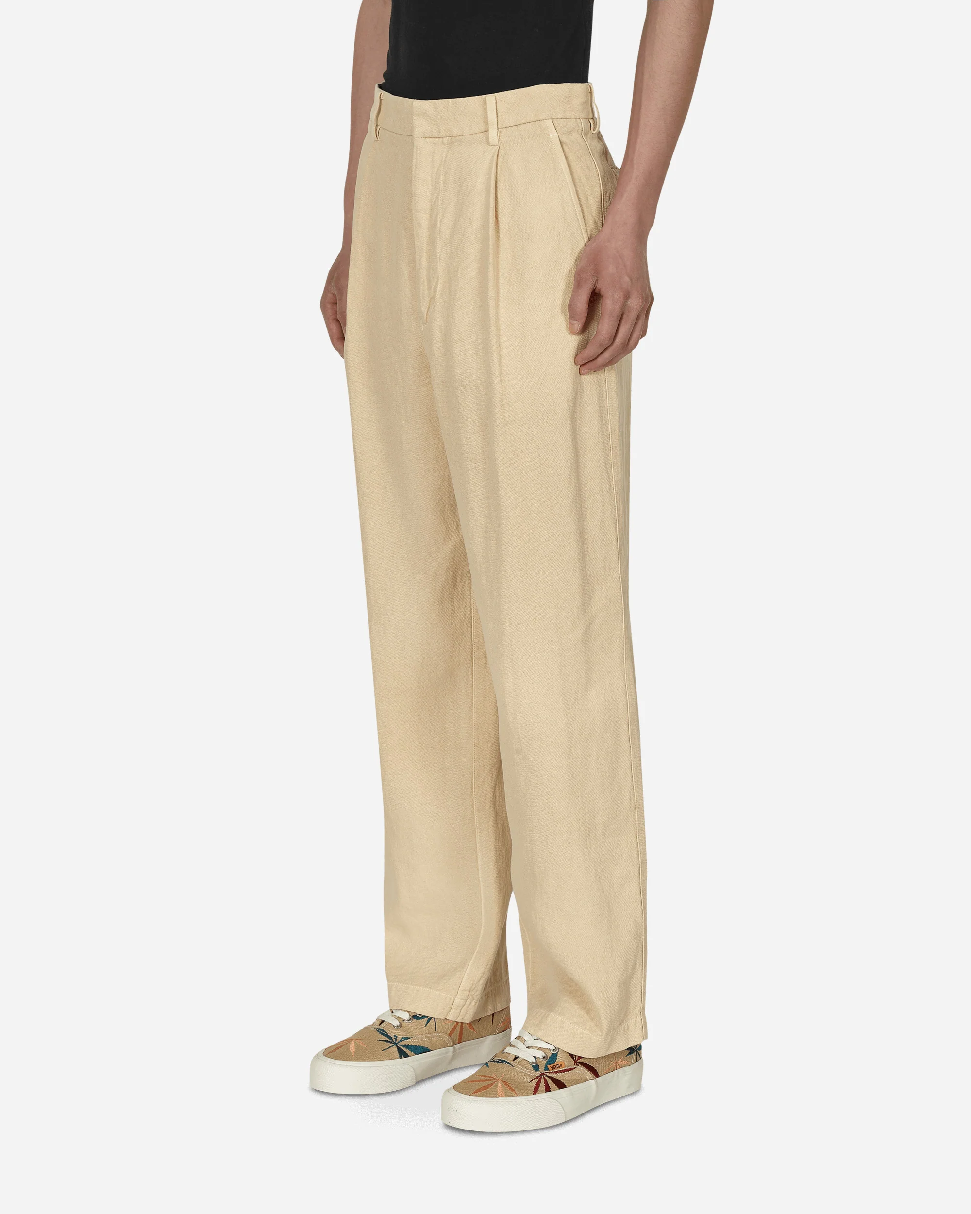 Washi Duck Canvas Pants Beige - Image 2