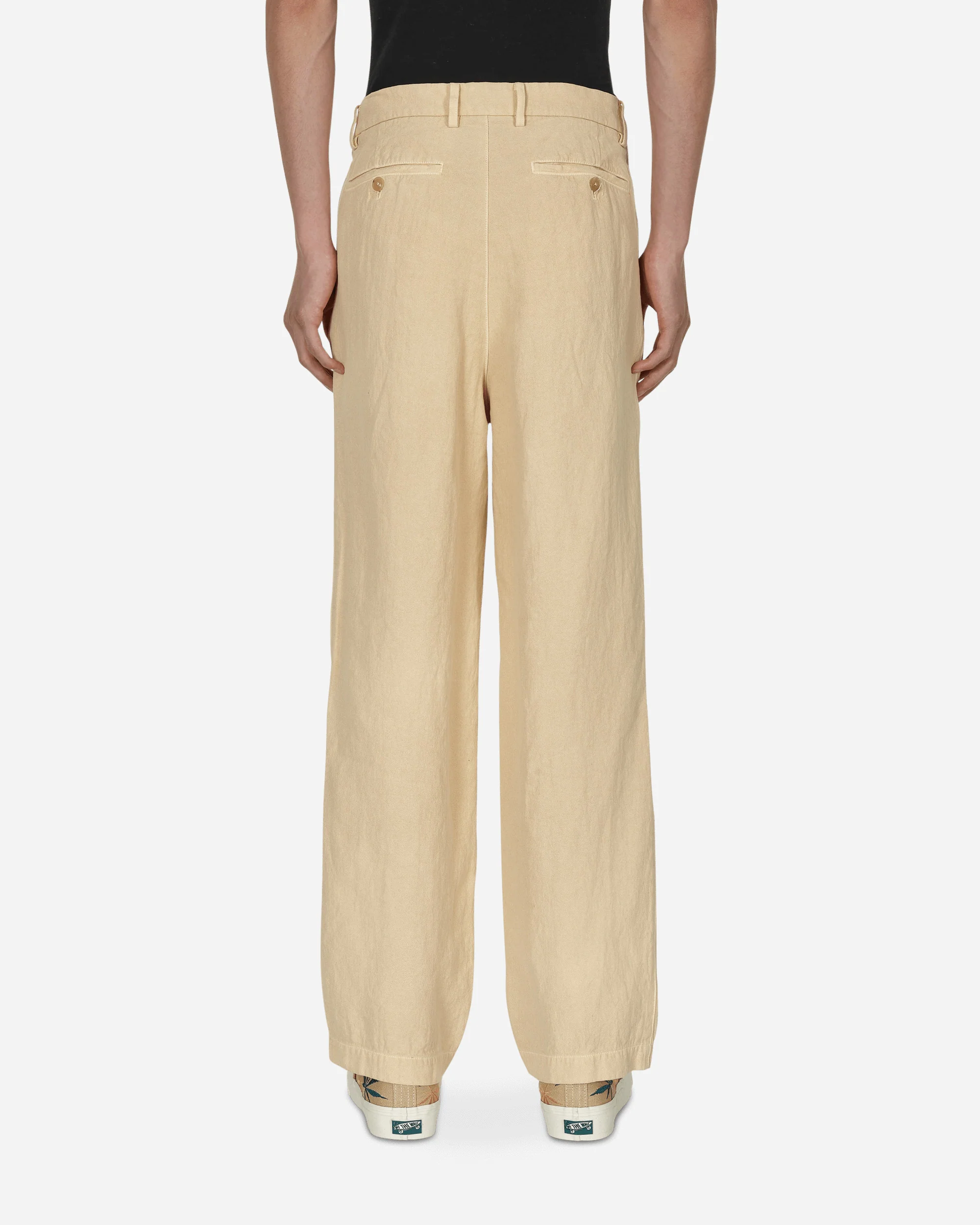 Washi Duck Canvas Pants Beige - Image 3