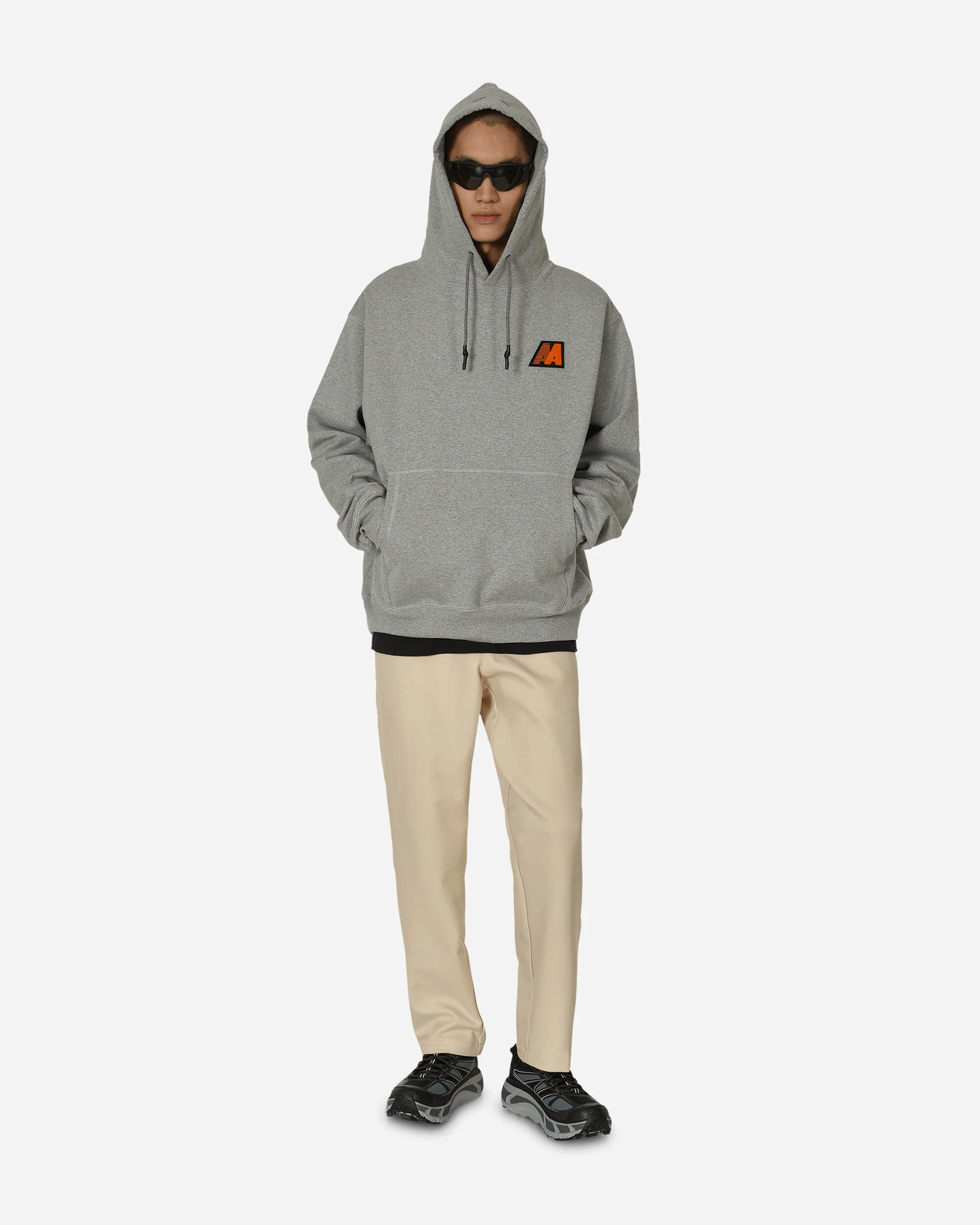 AA Logo Hoodie Light Grey - Image 4