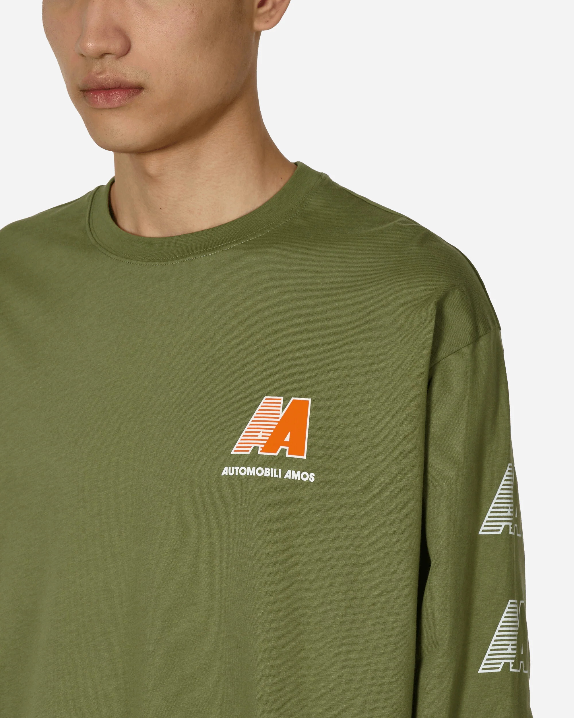 AA Logo Longsleeve T-Shirt Army Green - Image 5