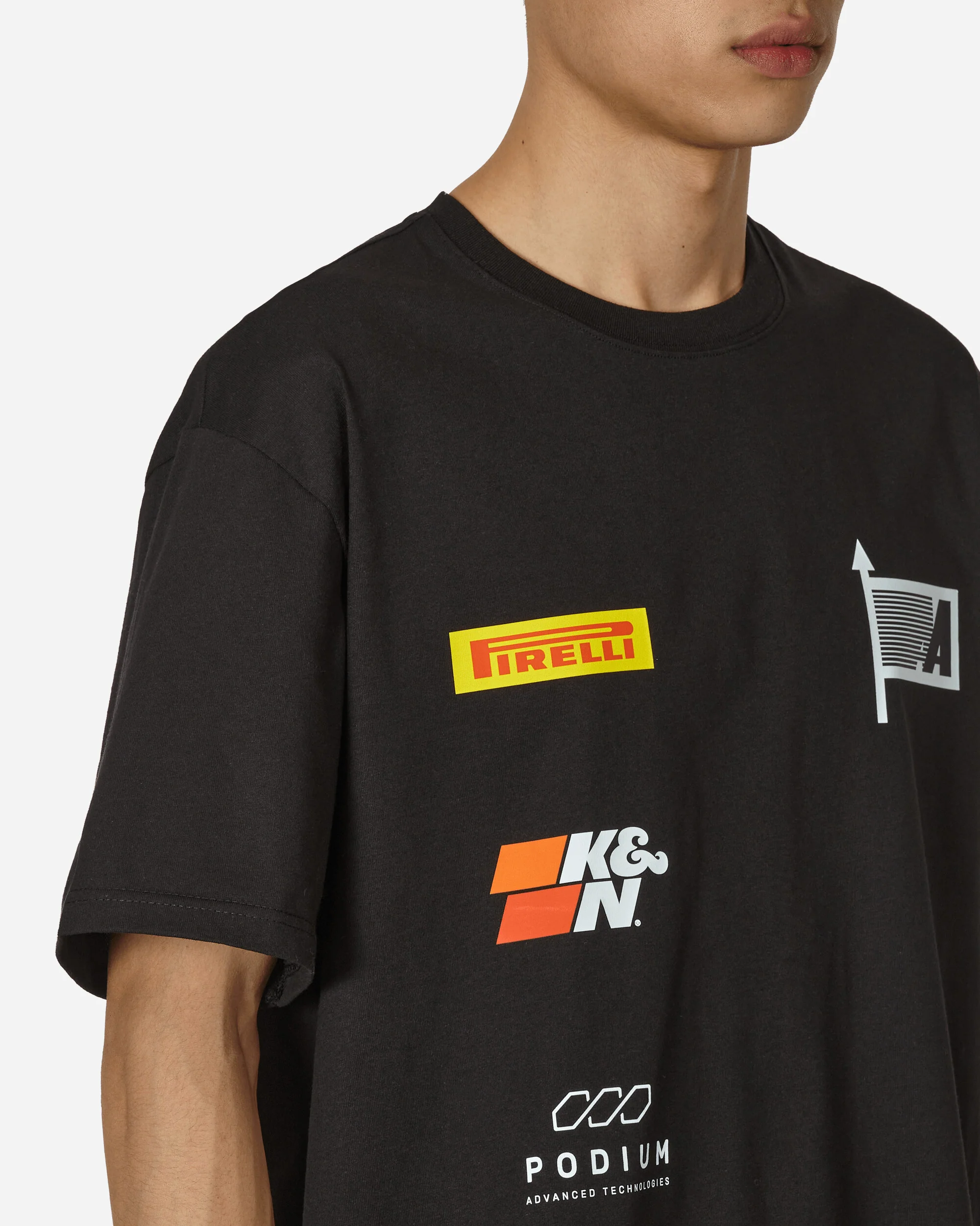 Racing Sponsors T-Shirt Black - Image 5