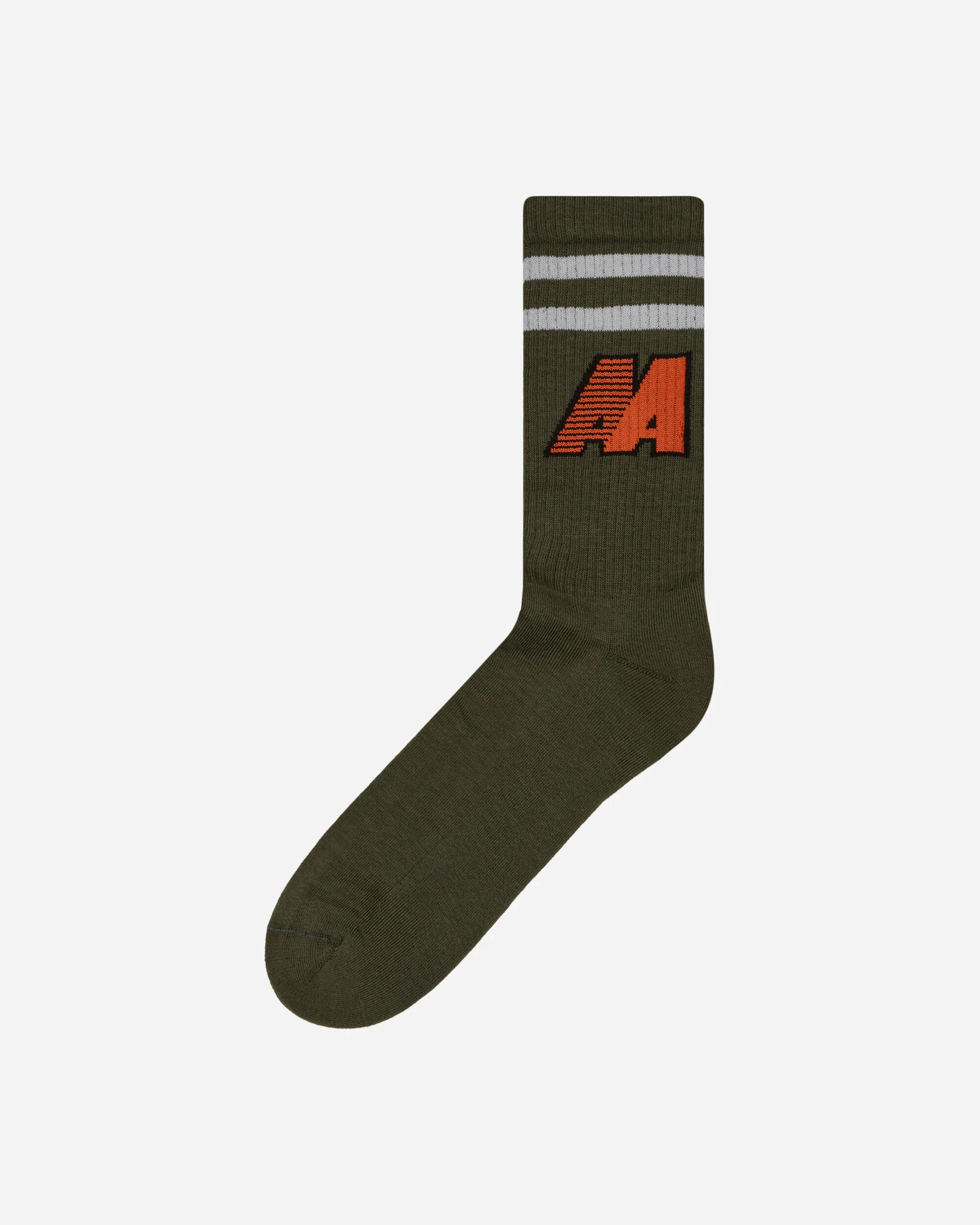 AA Logo Socks Army Green - Image 2