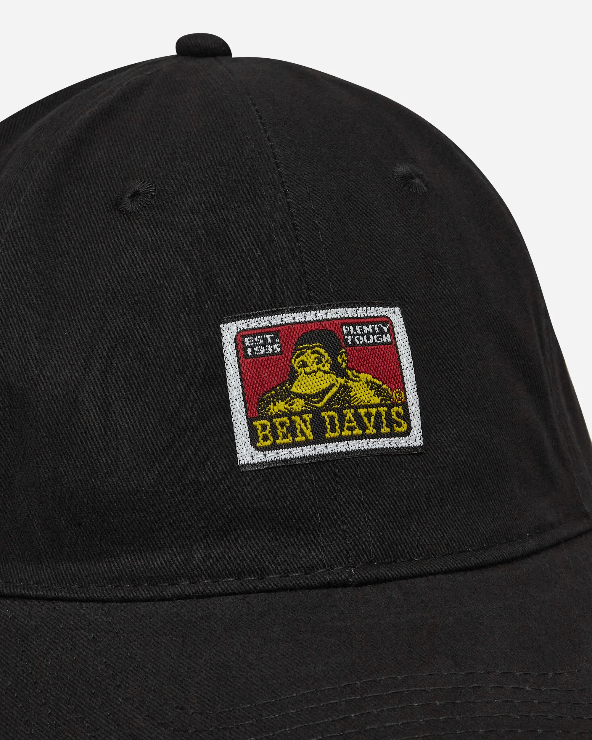 Cotton Twill Baseball Cap Black - Image 6