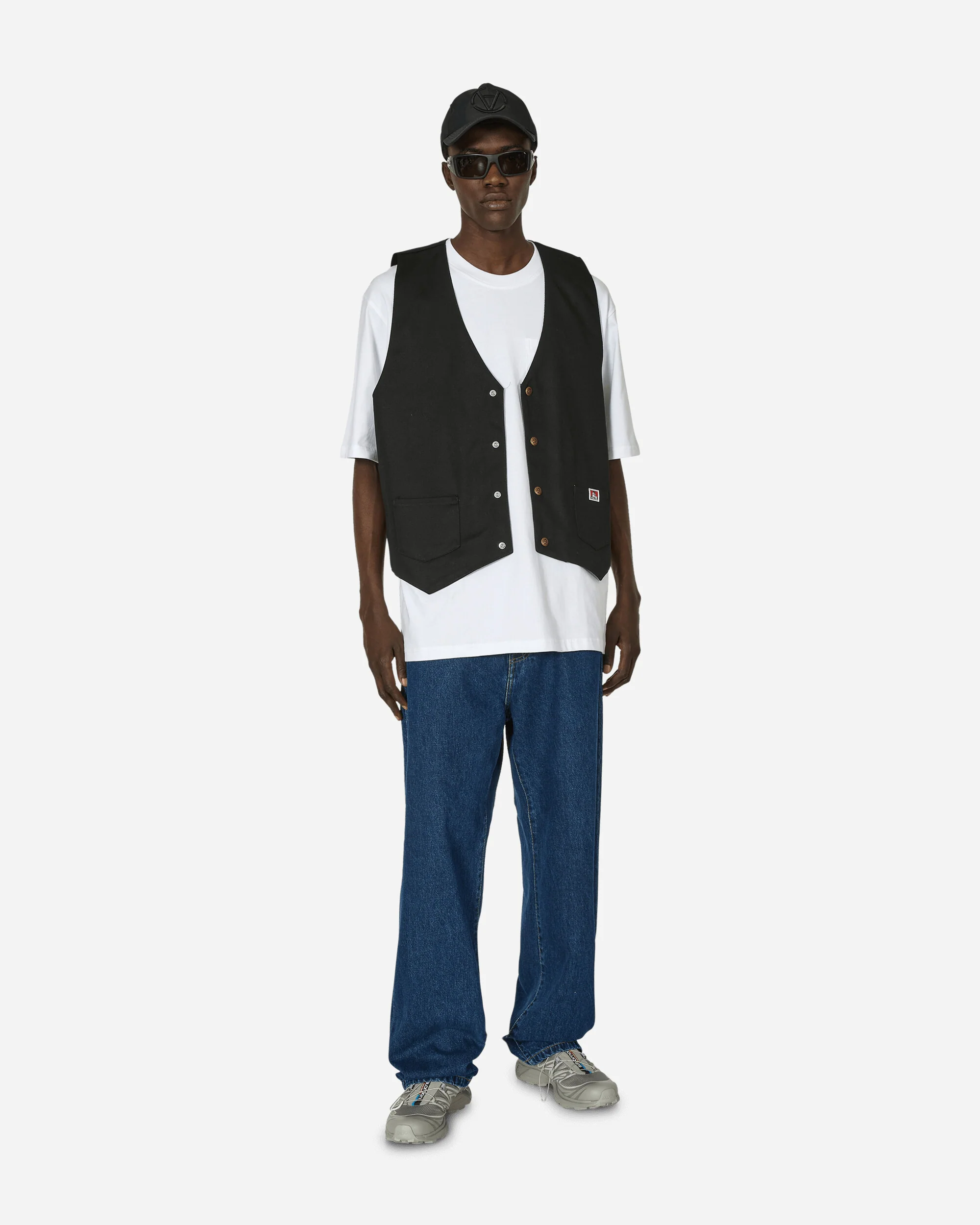 Heavy Duty Classic Label Pocket T-Shirt White - Image 4