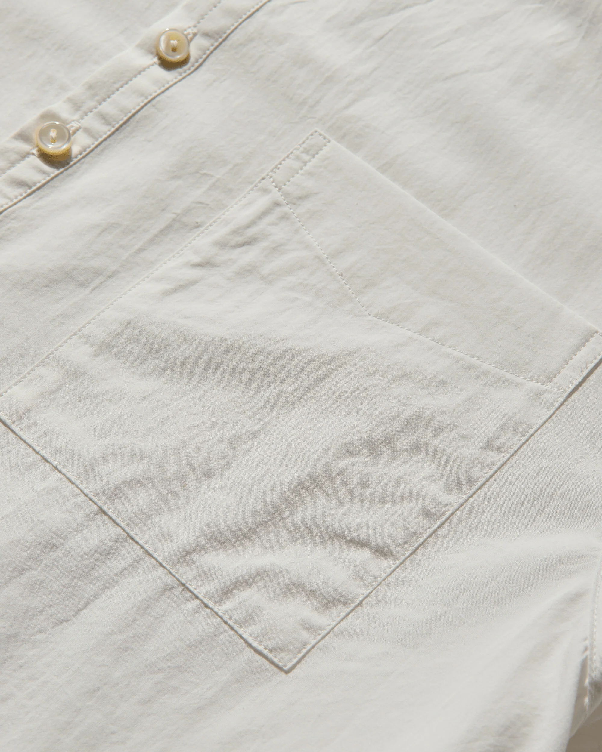 Men's Cotton Typewriter Pullover Shirt White - Image 3