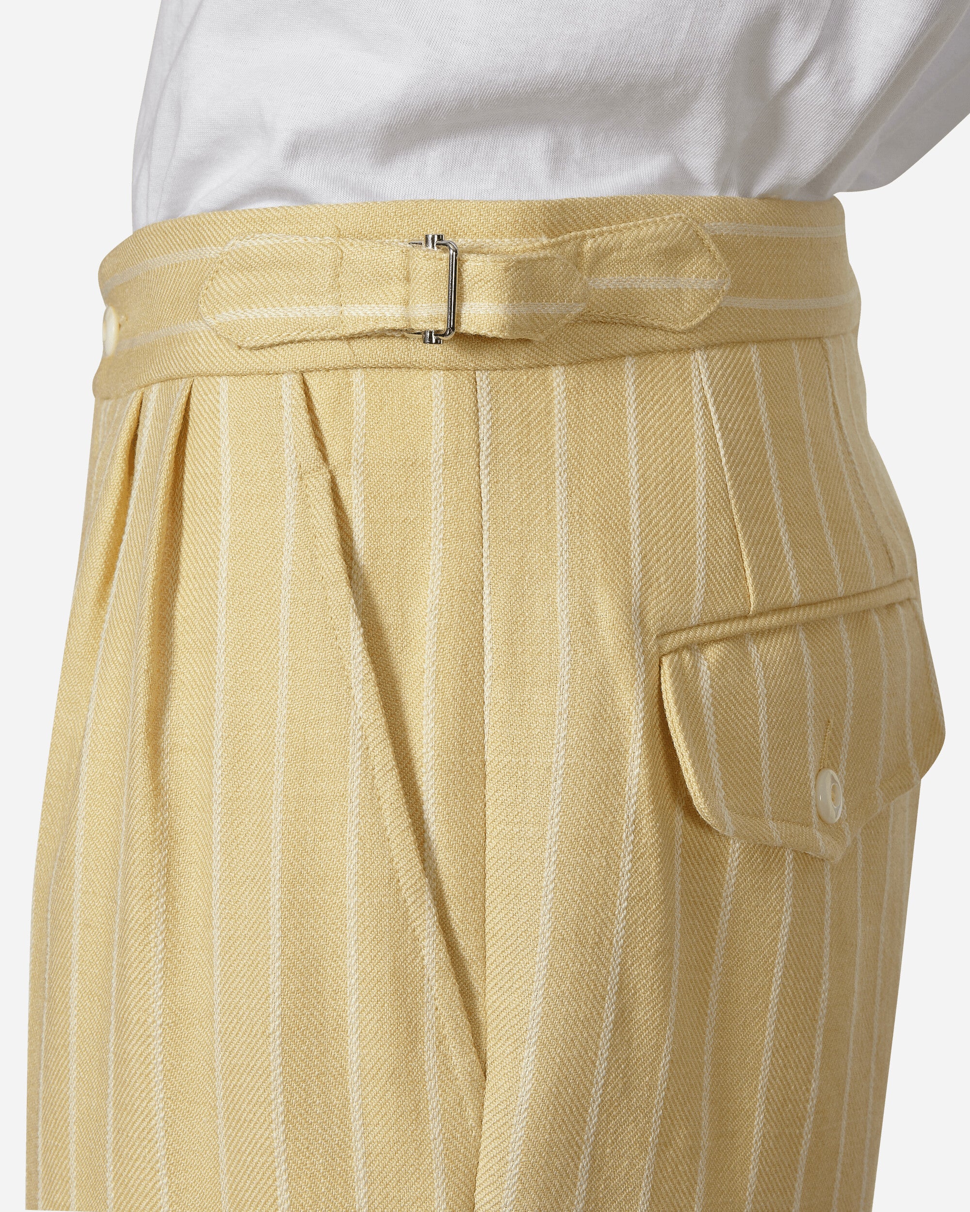 Dennis Stripe Trousers Cream / White - Image 5