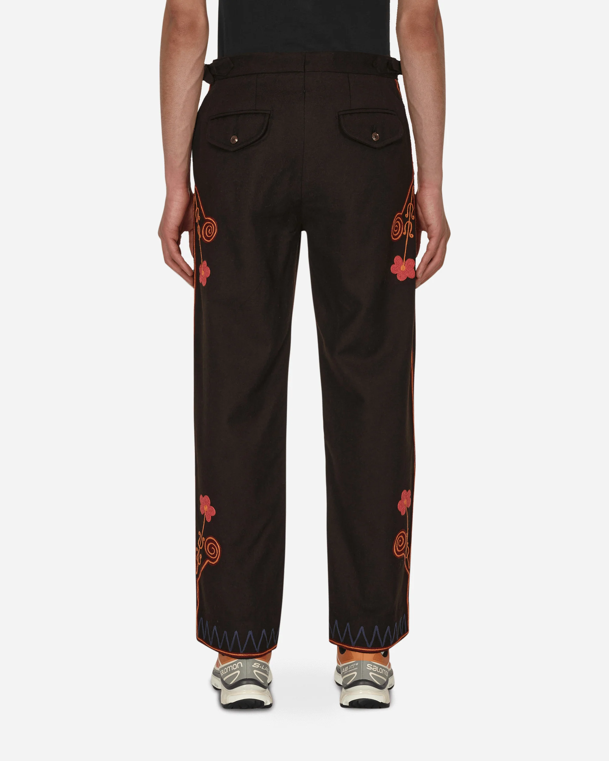 Rancher Embroidered Trousers Brown - Image 3