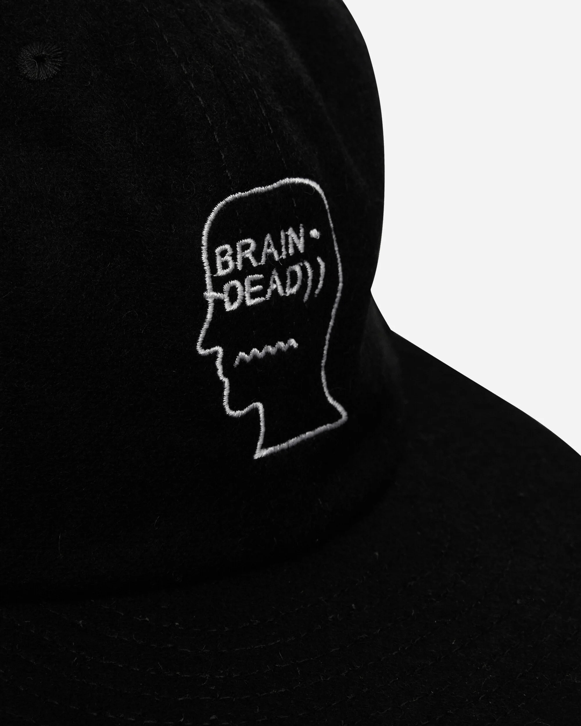 Flannel Classic Logohead 6 Panel Hat Black - Image 7