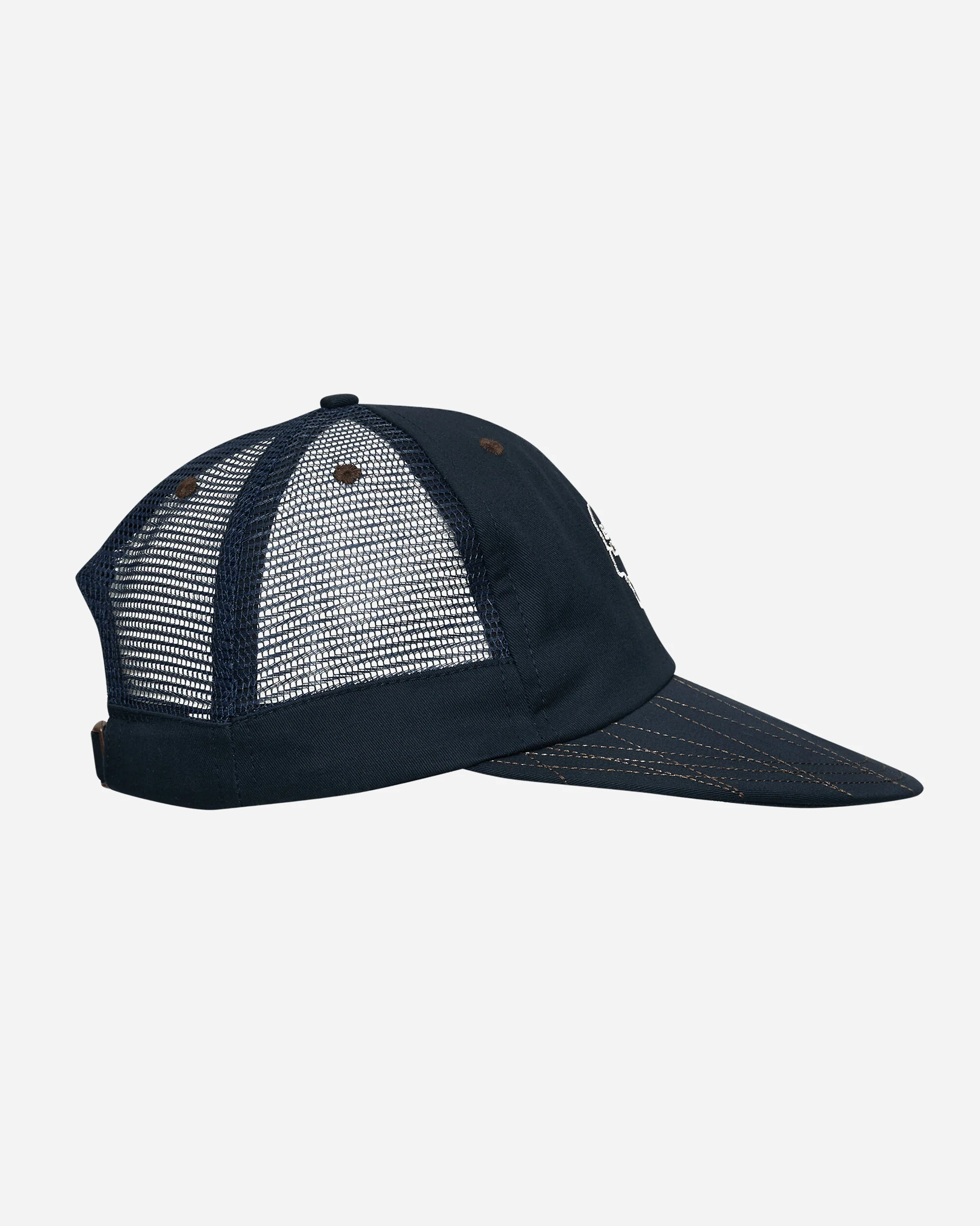 Logohead Mesh Long Brim Hat Navy - Image 5