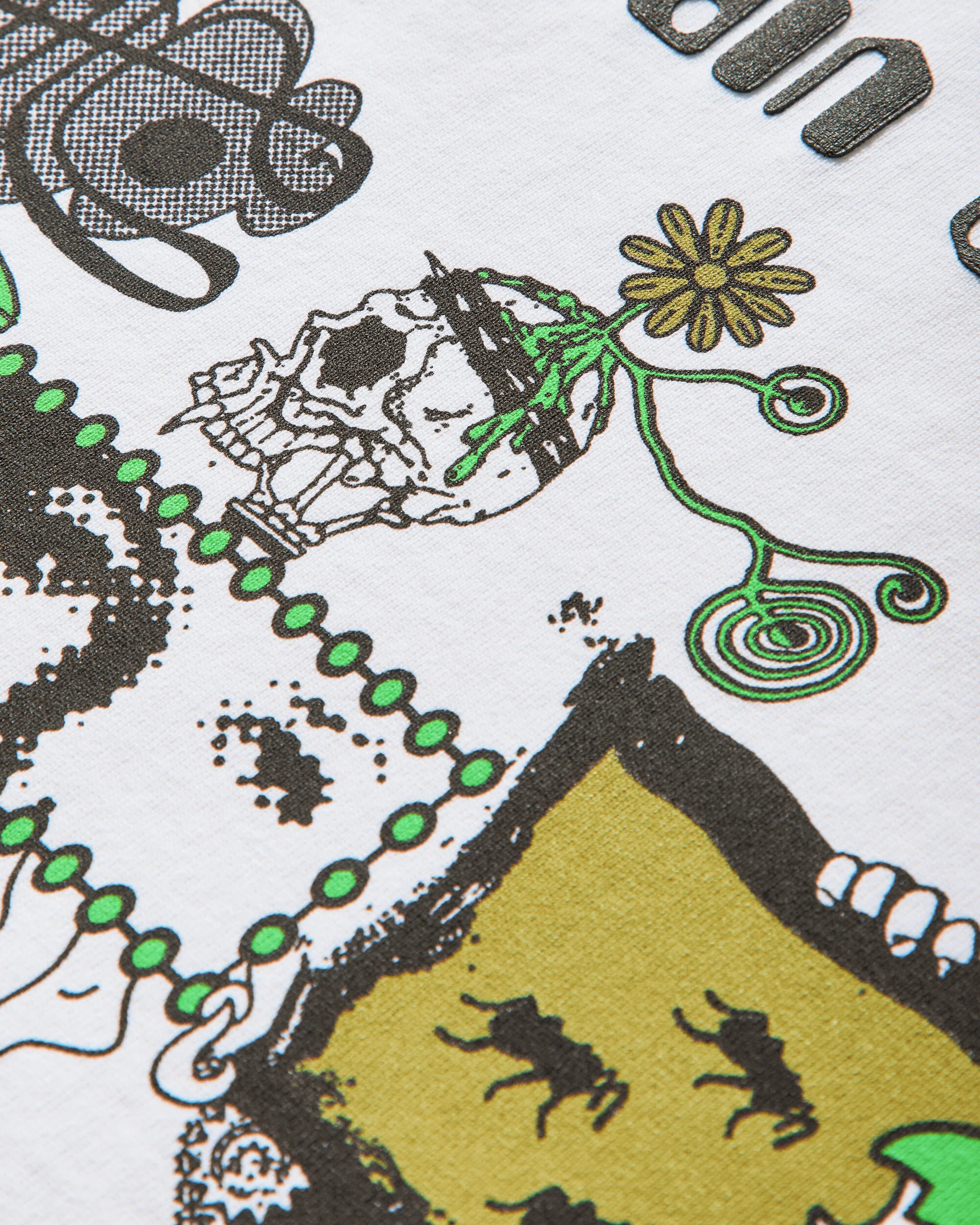 Men's Artificial Paradise T-Shirt White - Image 4