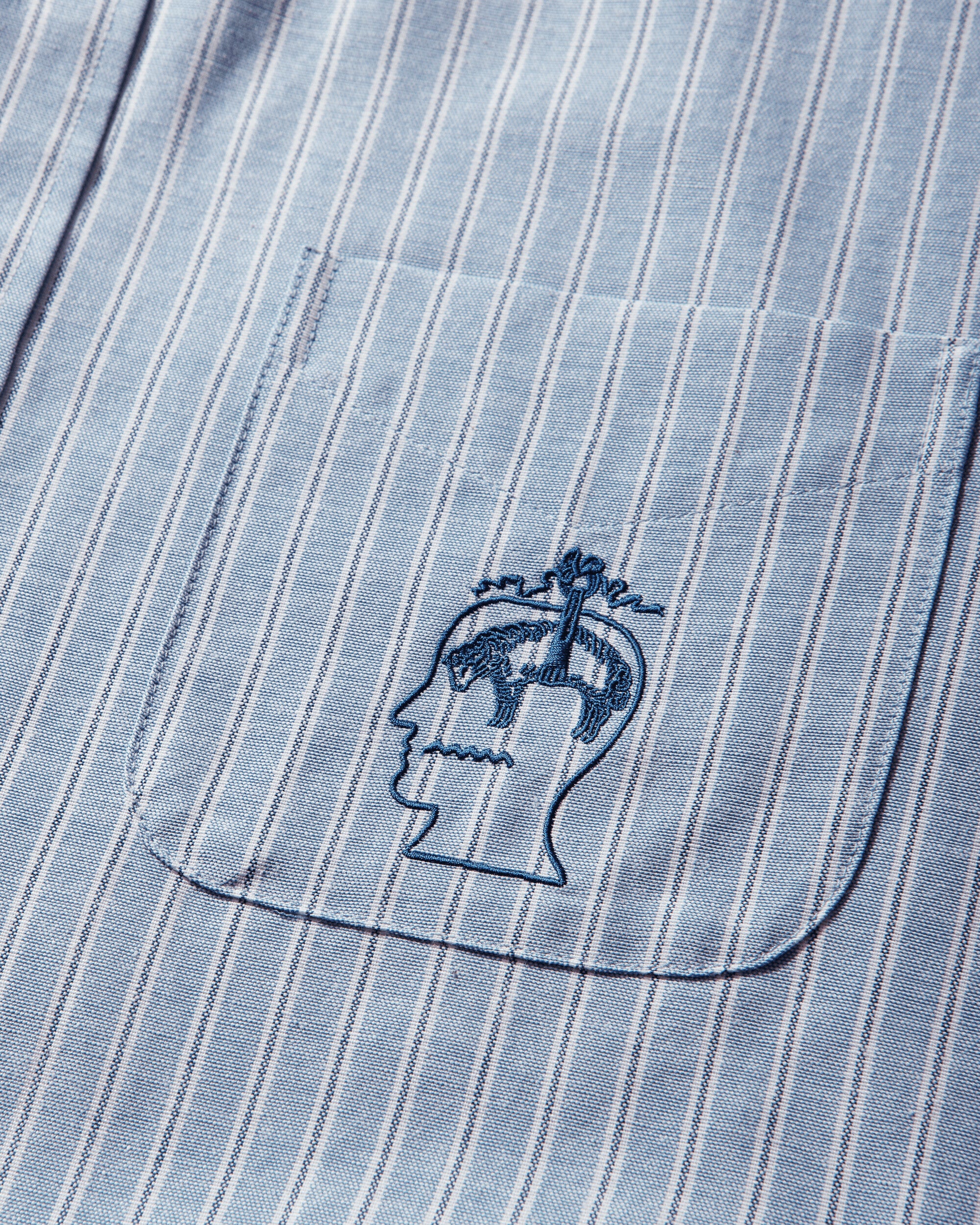 Brooks Brothers California Panel Oxford Button Up Shirt Light Blue - Image 3