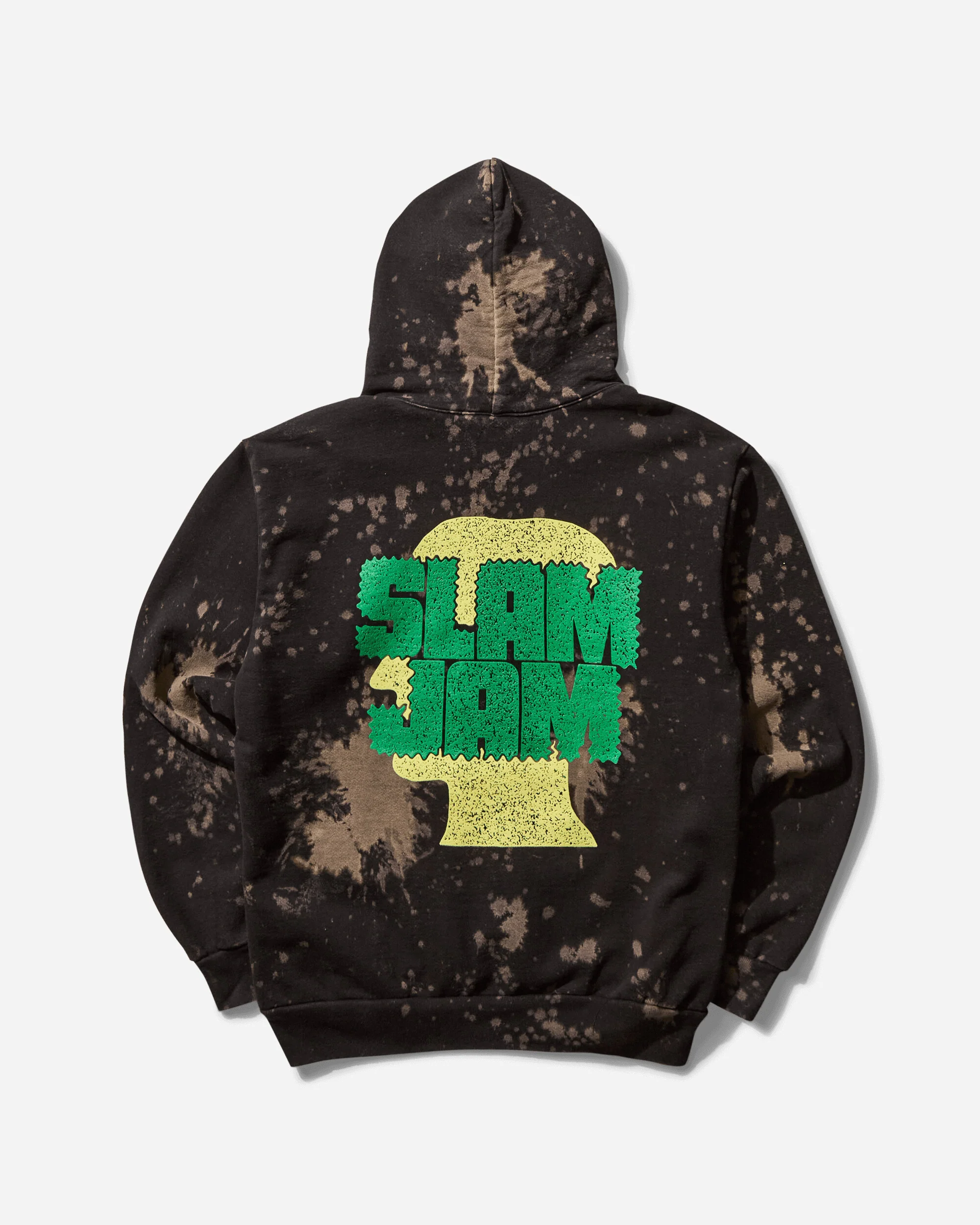 Slam Jam Acid Splatter Hooded Sweatshirt Black - Image 2