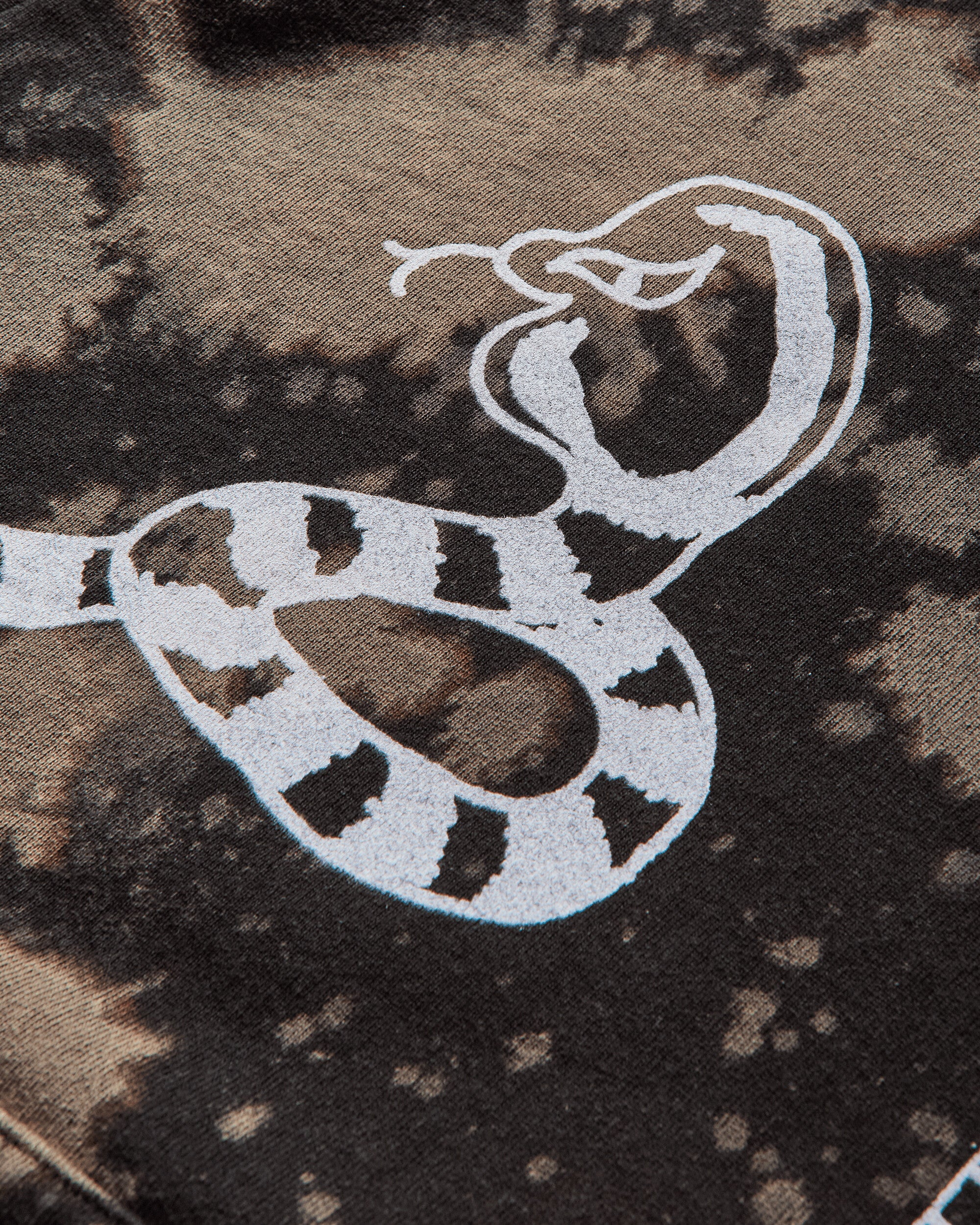 Slam Jam Acid Splatter Hooded Sweatshirt Black - Image 3