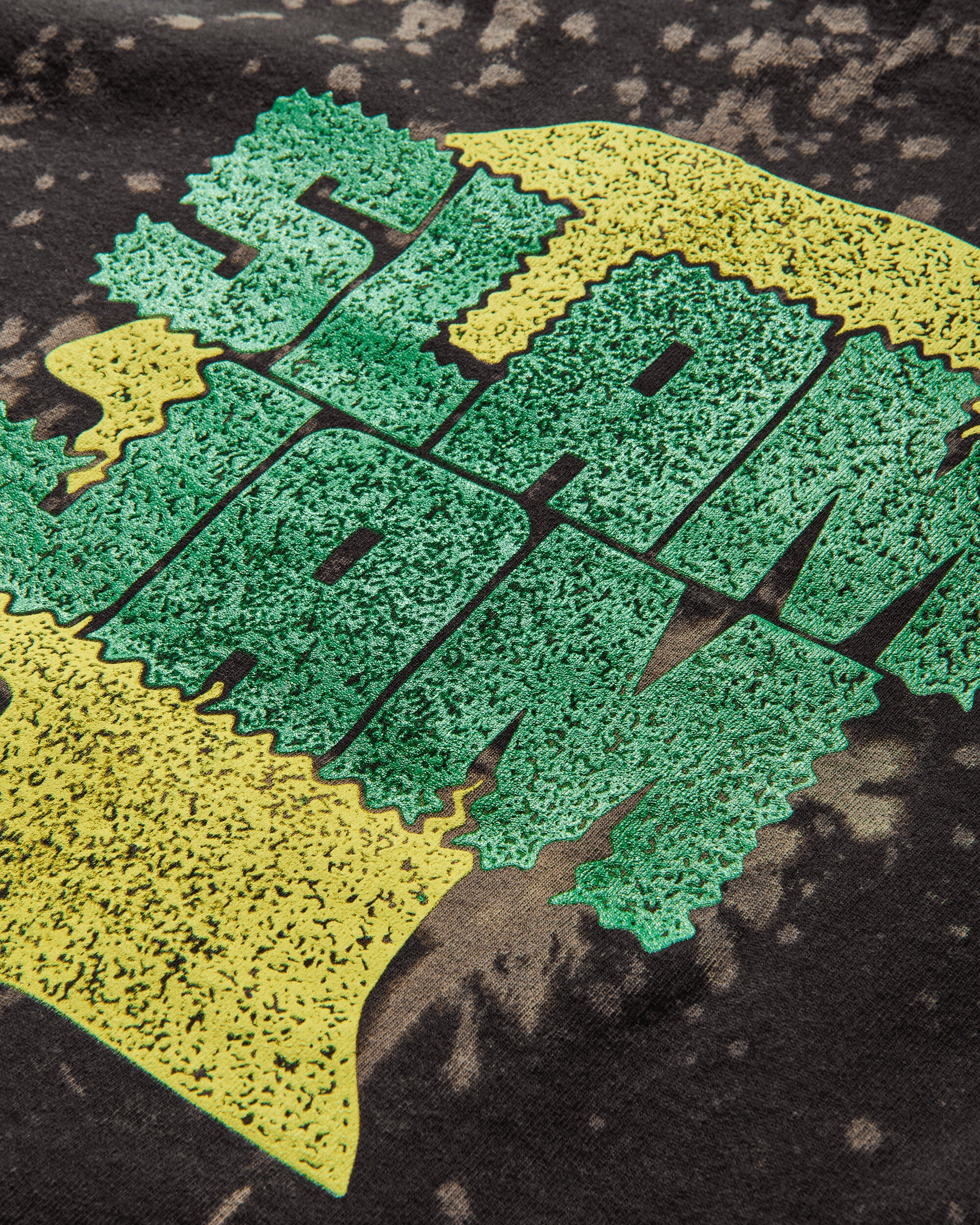 Slam Jam Acid Splatter Hooded Sweatshirt Black - Image 6