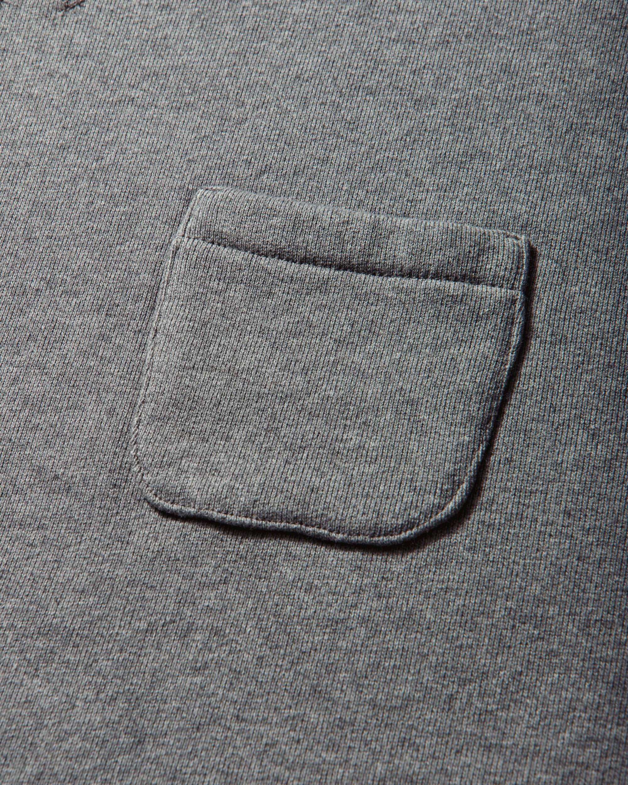 Boxy French Terry Sweatshirt Heather Grey - Image 3